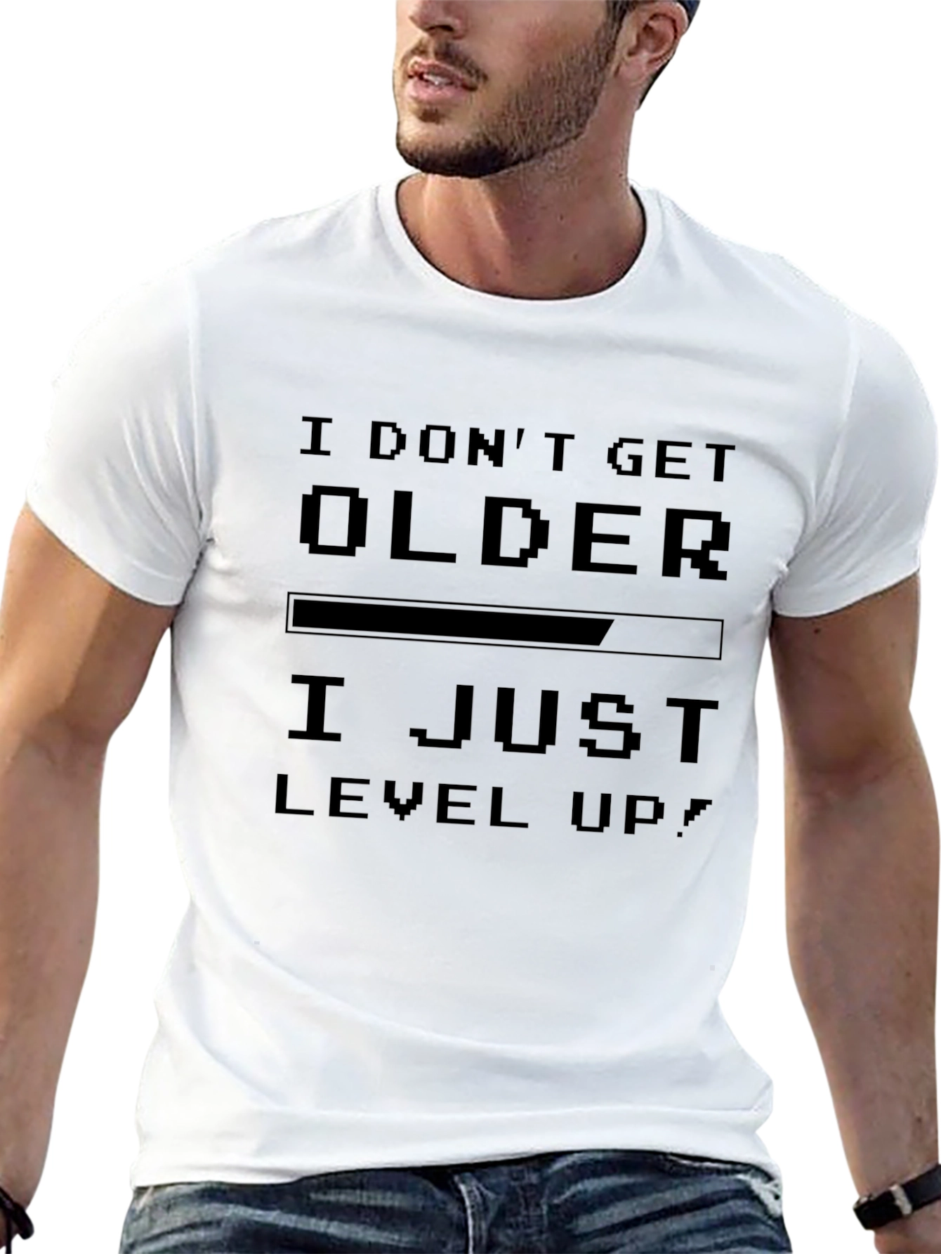 I Dont Get Older I Level Up Black T-Shirt