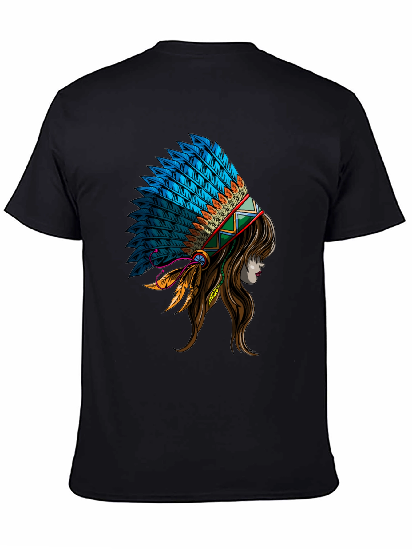 Native American Headdress Graphic T-Shirt