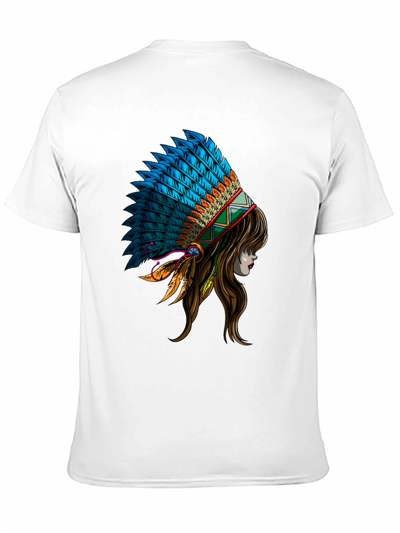 Native American Headdress Graphic T-Shirt