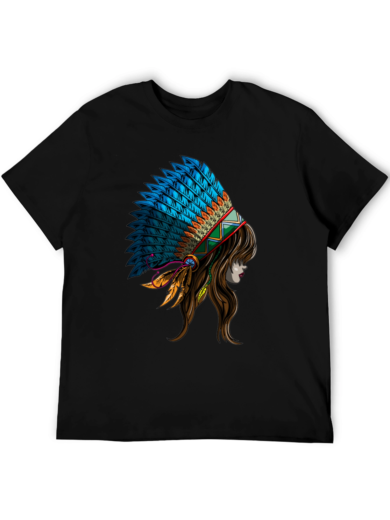 Native American Headdress Graphic T-Shirt