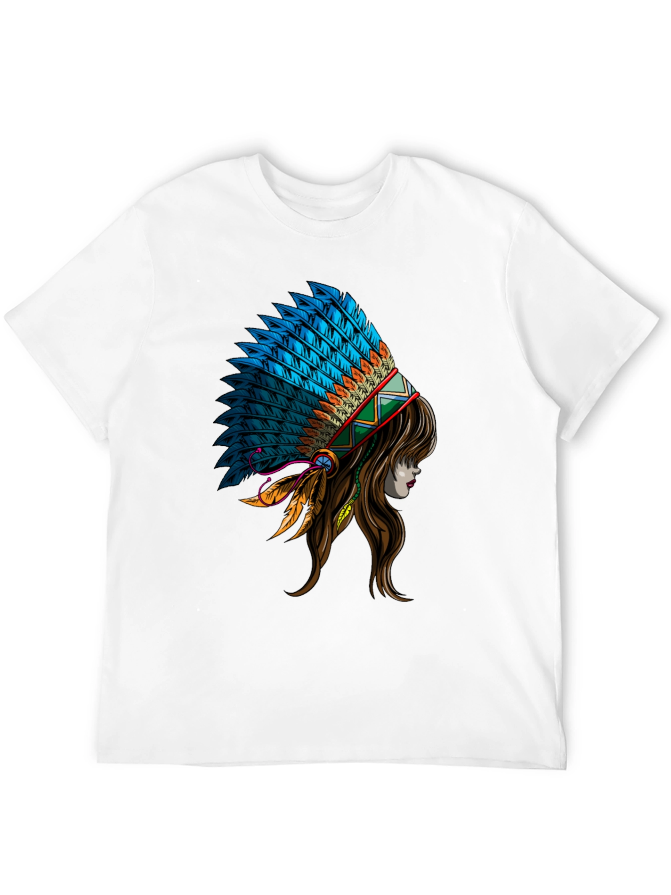 Native American Headdress Graphic T-Shirt