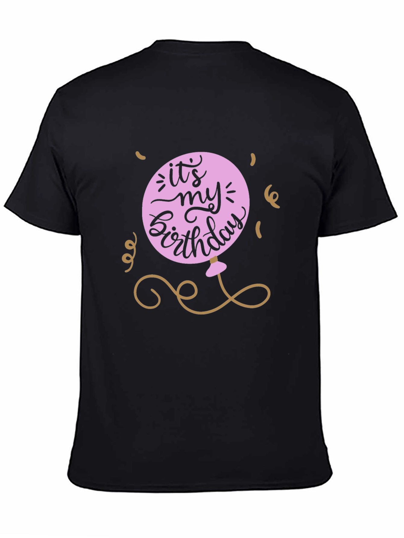 Its My Birthday Graphic Tee - Black
