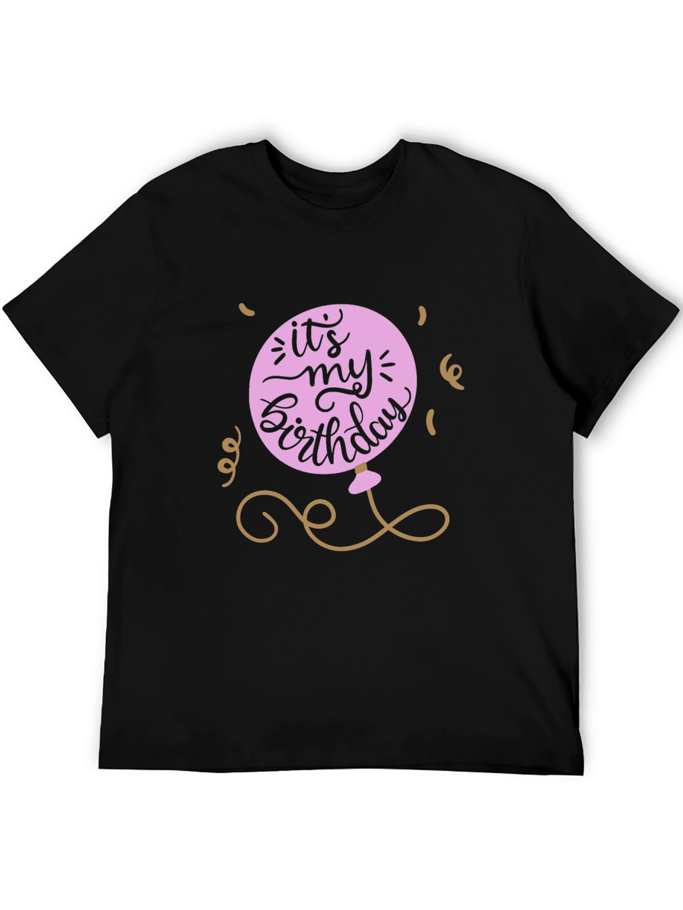 Its My Birthday Graphic Tee - Black