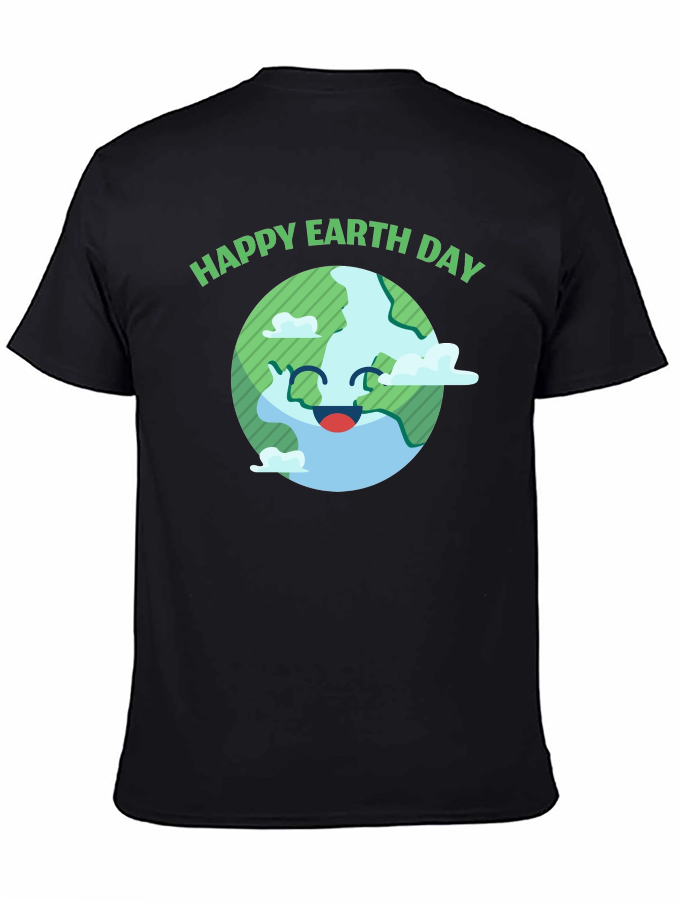 Happy Earth Day Graphic Tee - Black