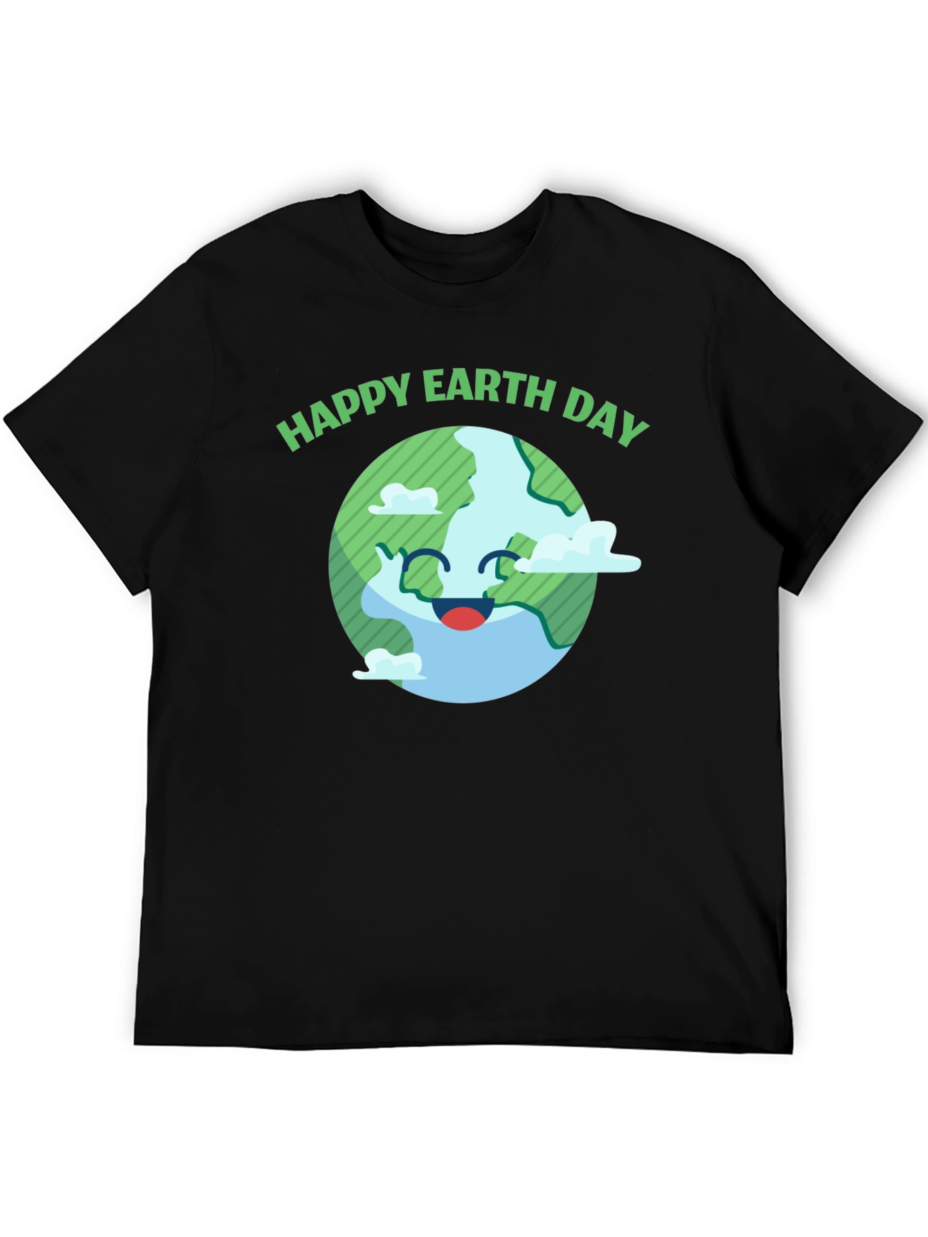 Happy Earth Day Graphic Tee - Black
