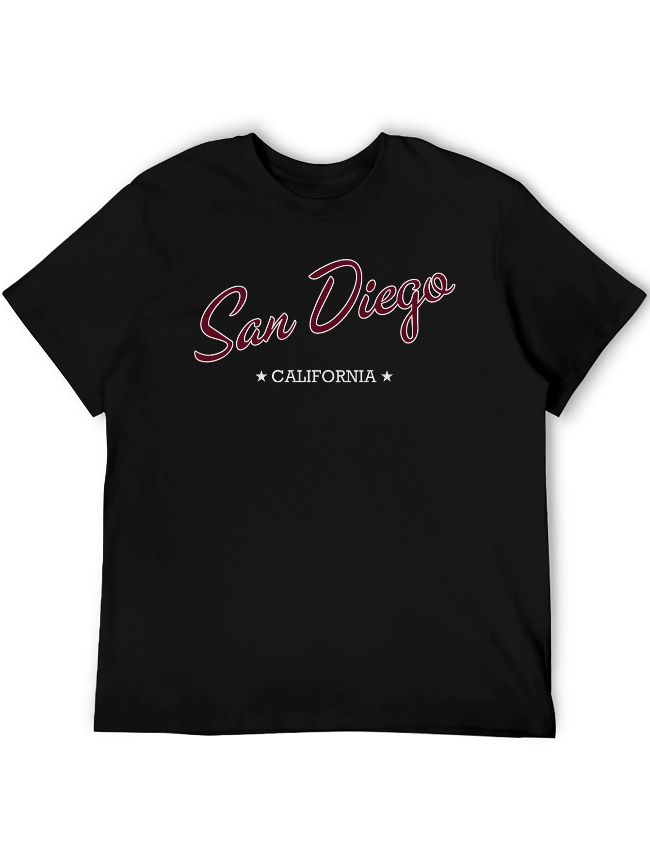 San Diego California Graphic Tee - Black