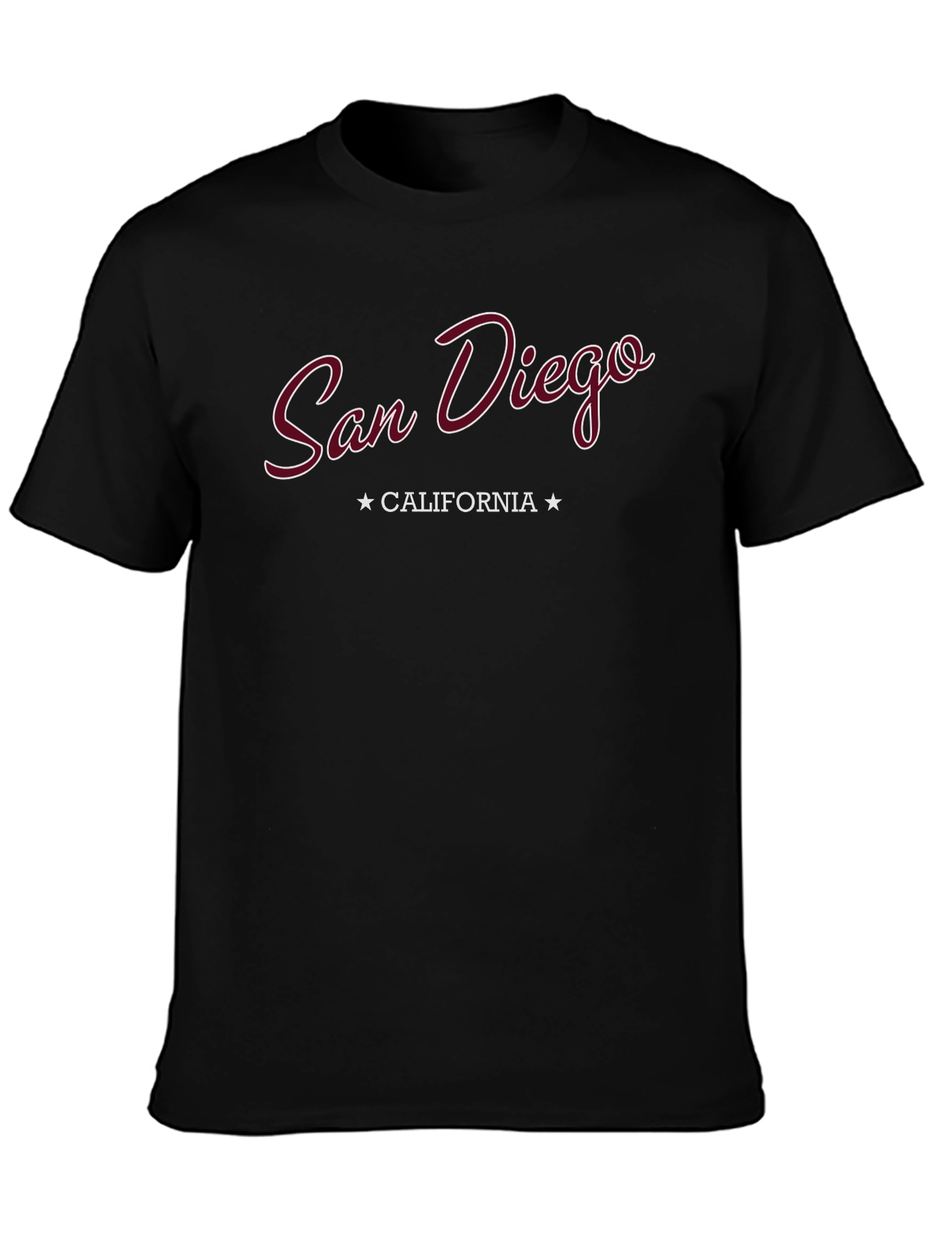 San Diego California Graphic Tee - Black