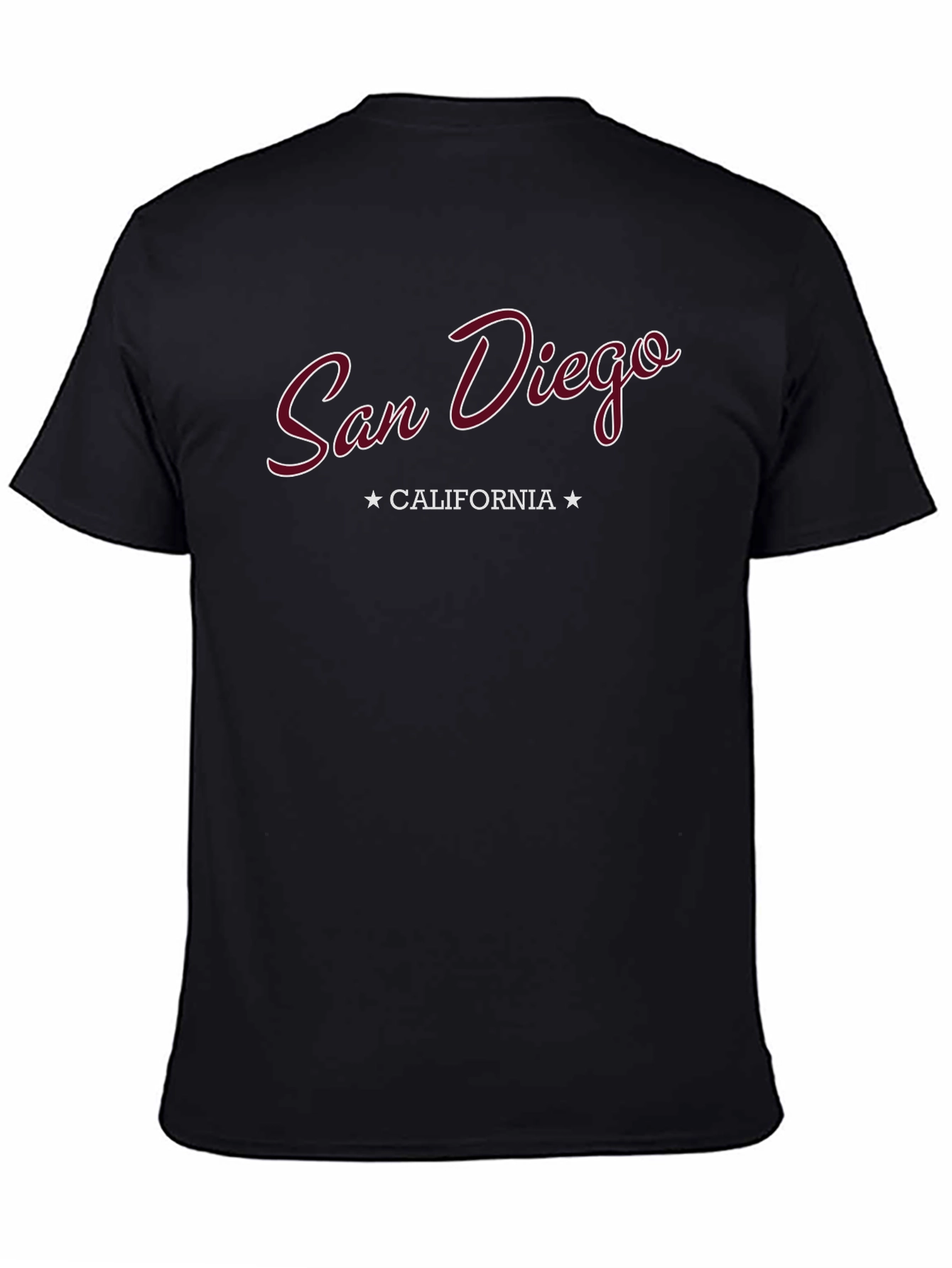 San Diego California Graphic Tee - Black