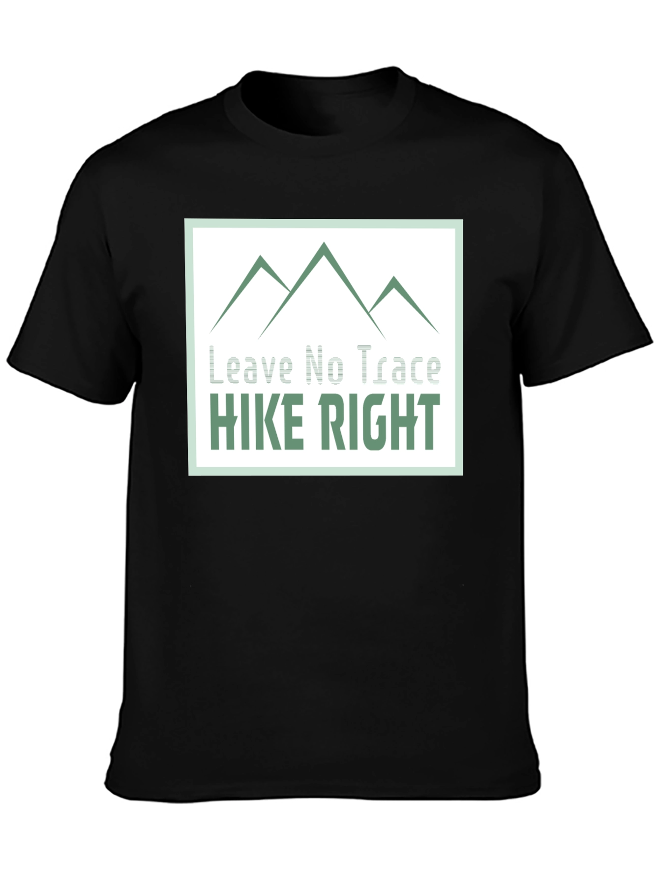 Hike Right Graphic Tee - Leave No Trace Design