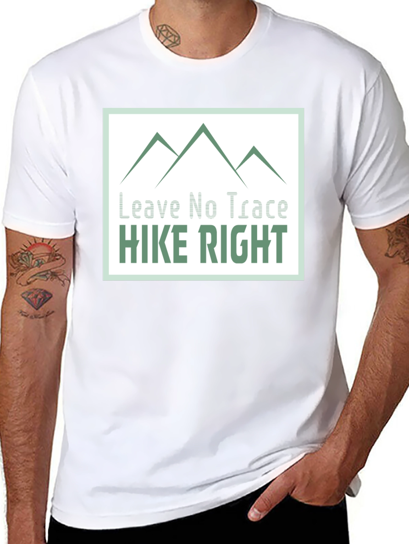 Hike Right Graphic Tee - Leave No Trace Design