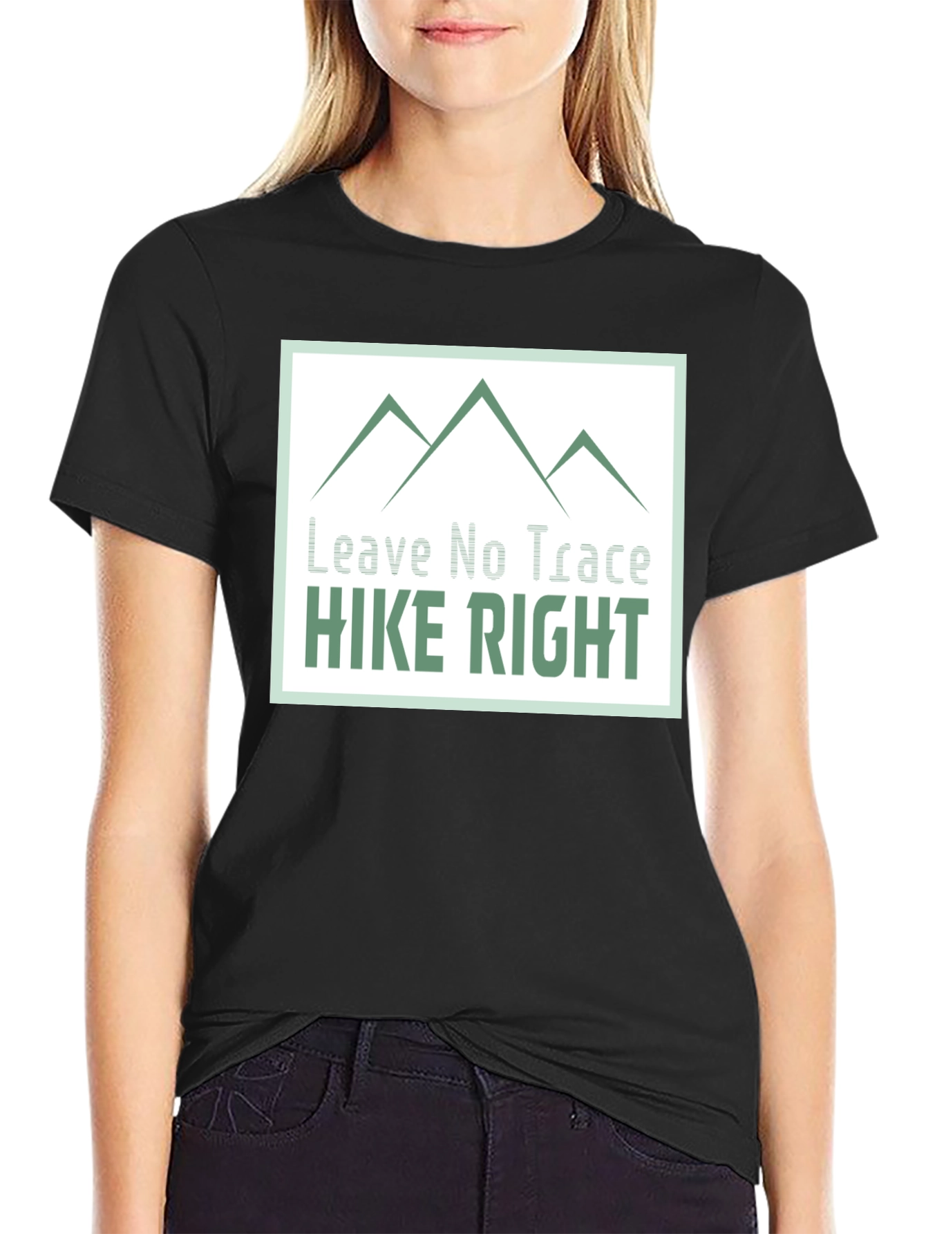 Hike Right Graphic Tee - Leave No Trace Design