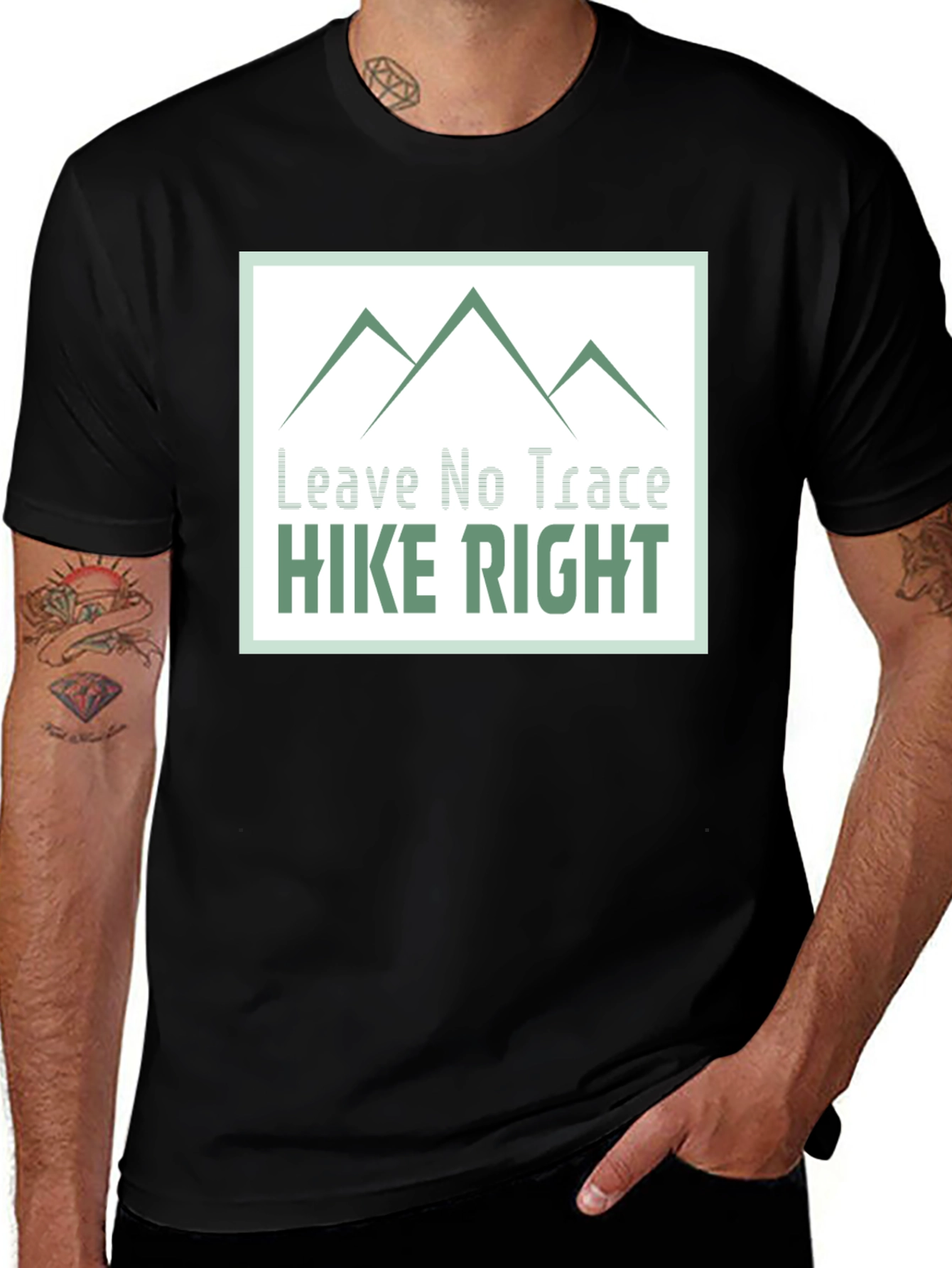 Hike Right Graphic Tee - Leave No Trace Design