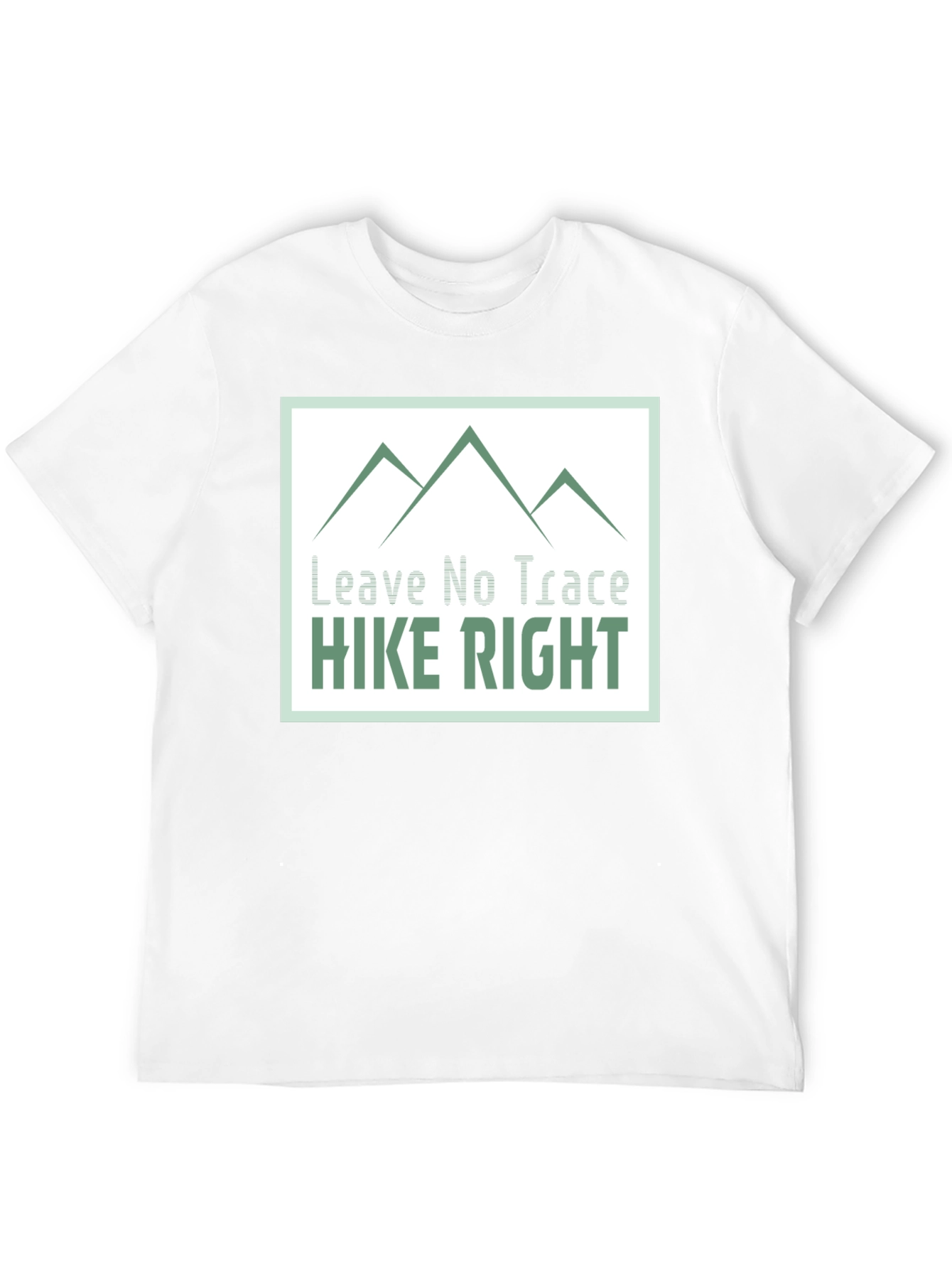 Hike Right Graphic Tee - Leave No Trace Design