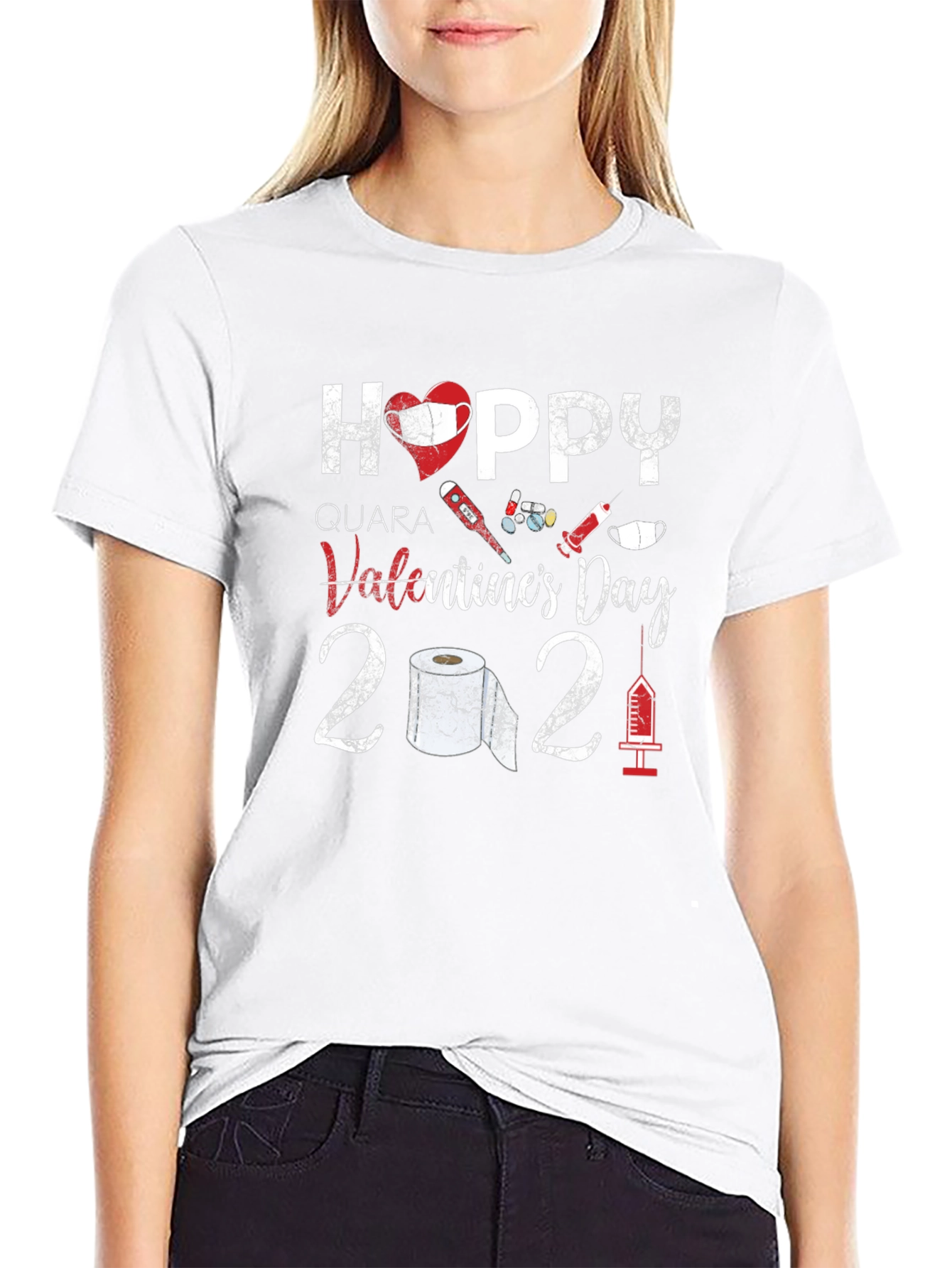 Quarantine Valentines Day T-Shirt