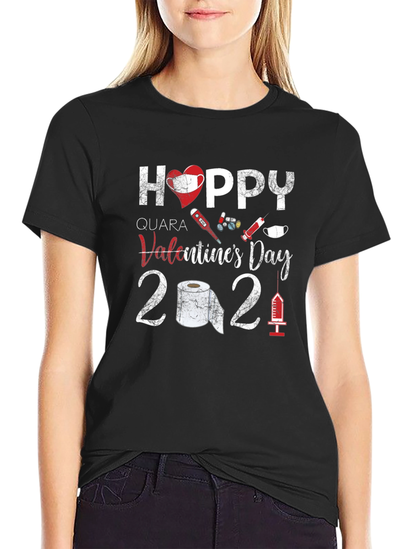 Quarantine Valentines Day T-Shirt