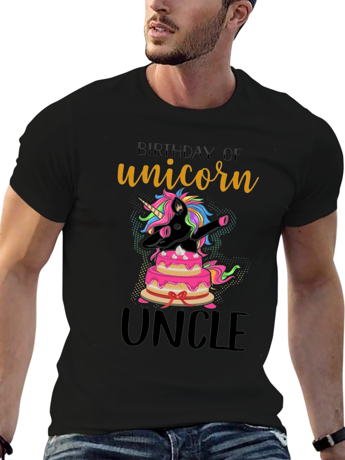 Unicorn Uncle Birthday T-Shirt