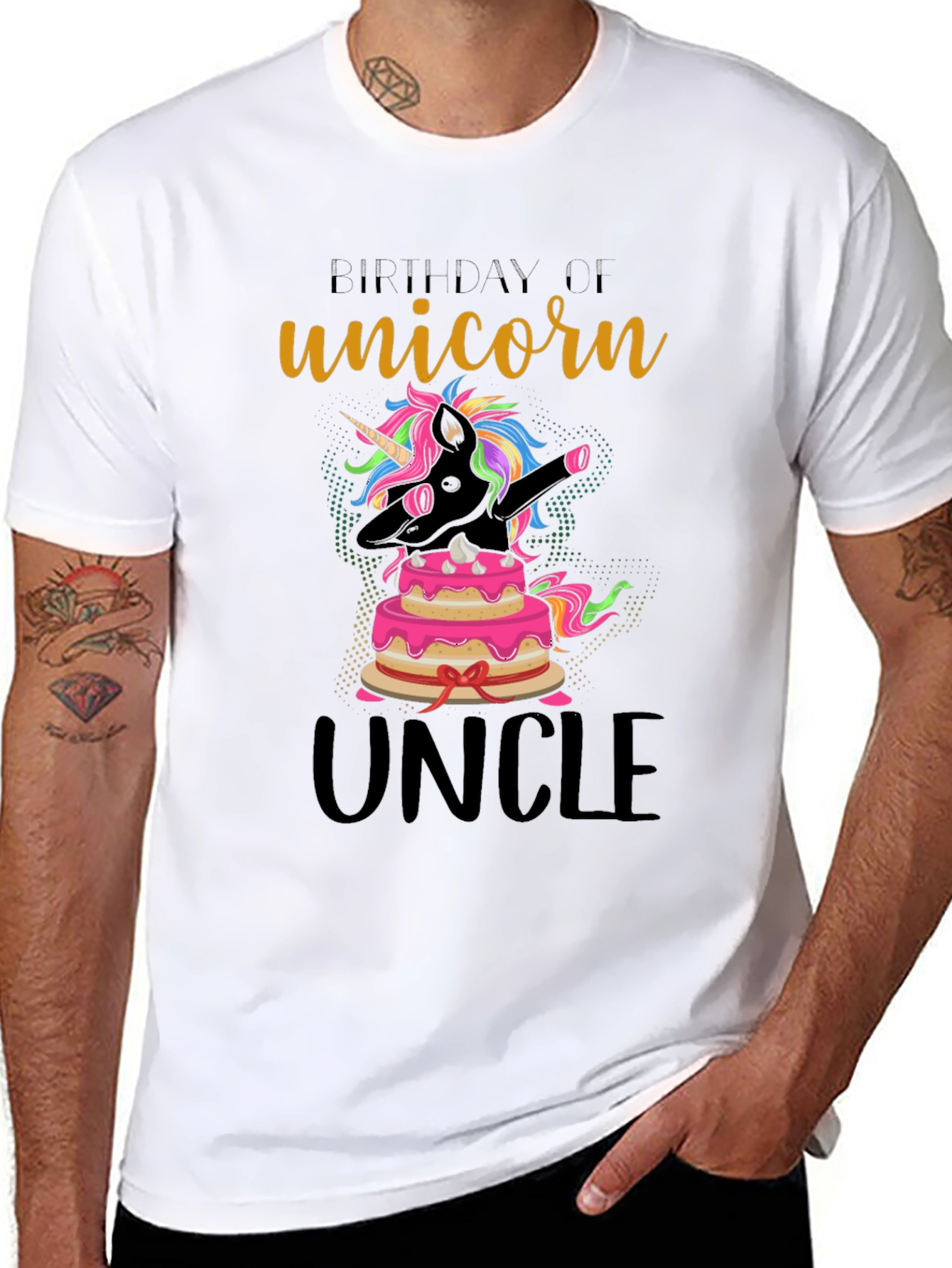 Unicorn Uncle Birthday T-Shirt