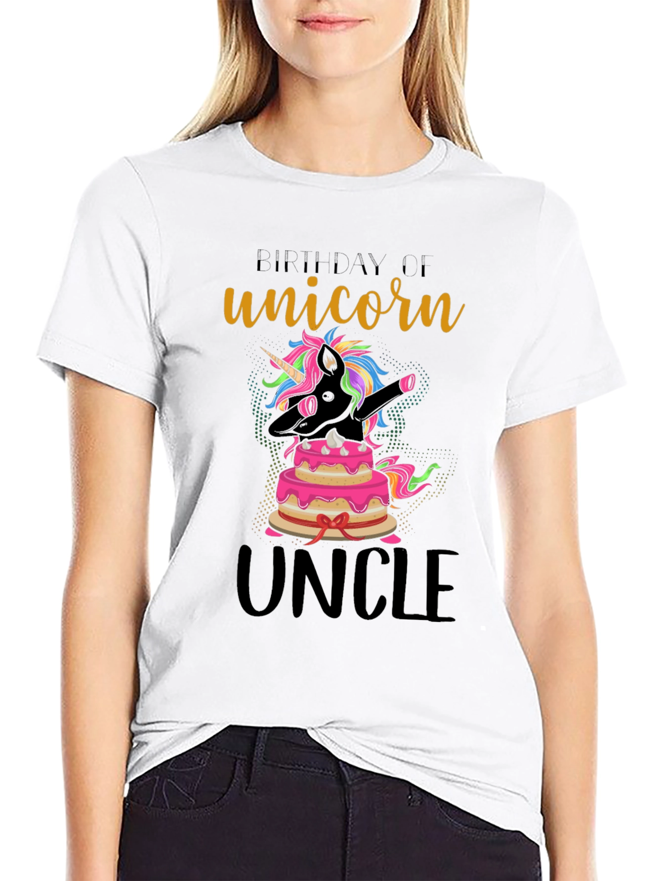 Unicorn Uncle Birthday T-Shirt