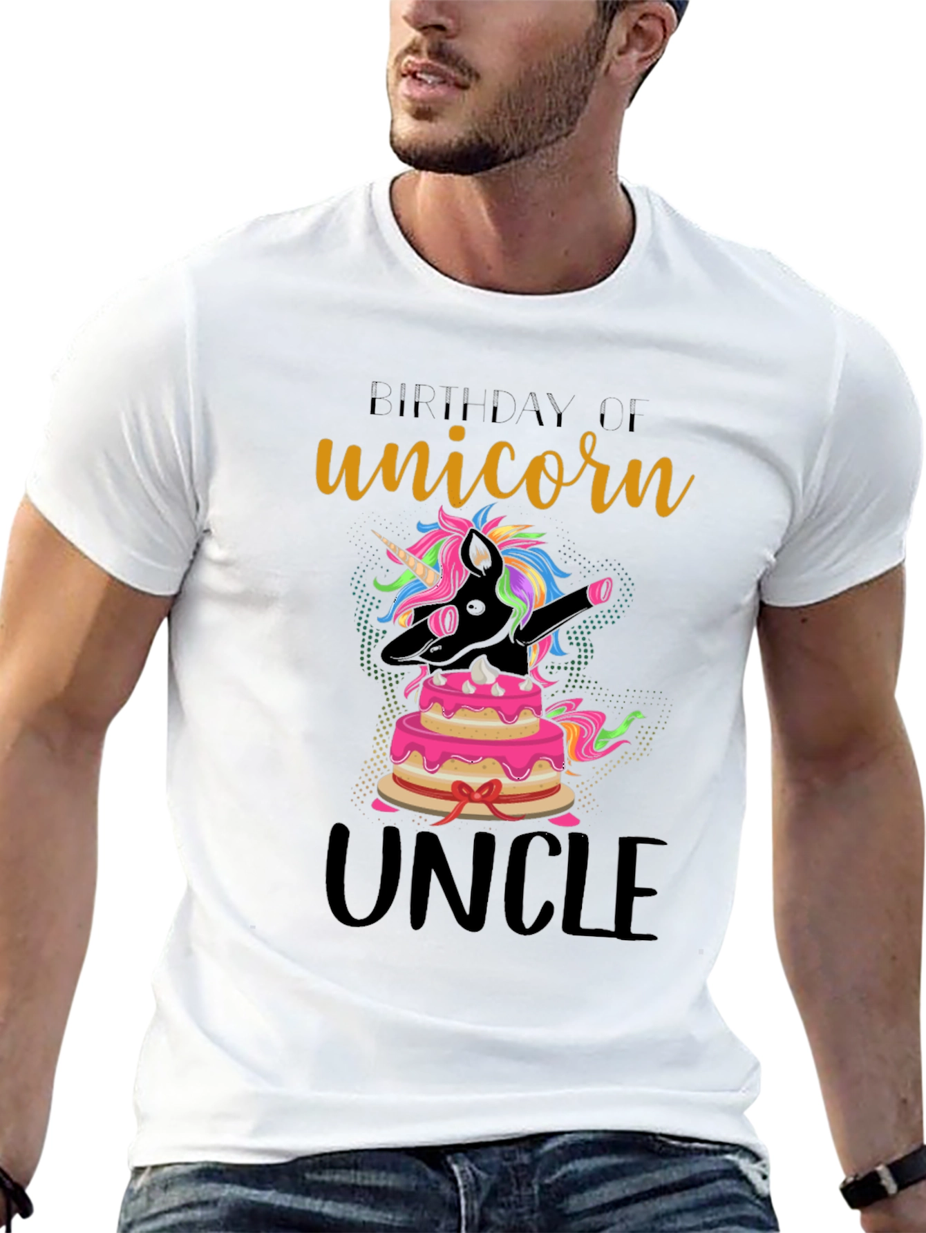 Unicorn Uncle Birthday T-Shirt