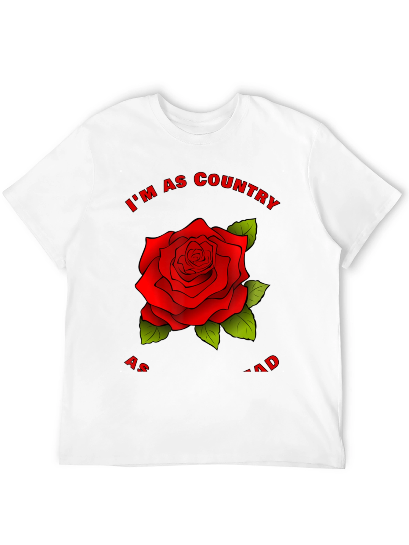 Country Rose Graphic Tee - Stylish Black T-Shirt