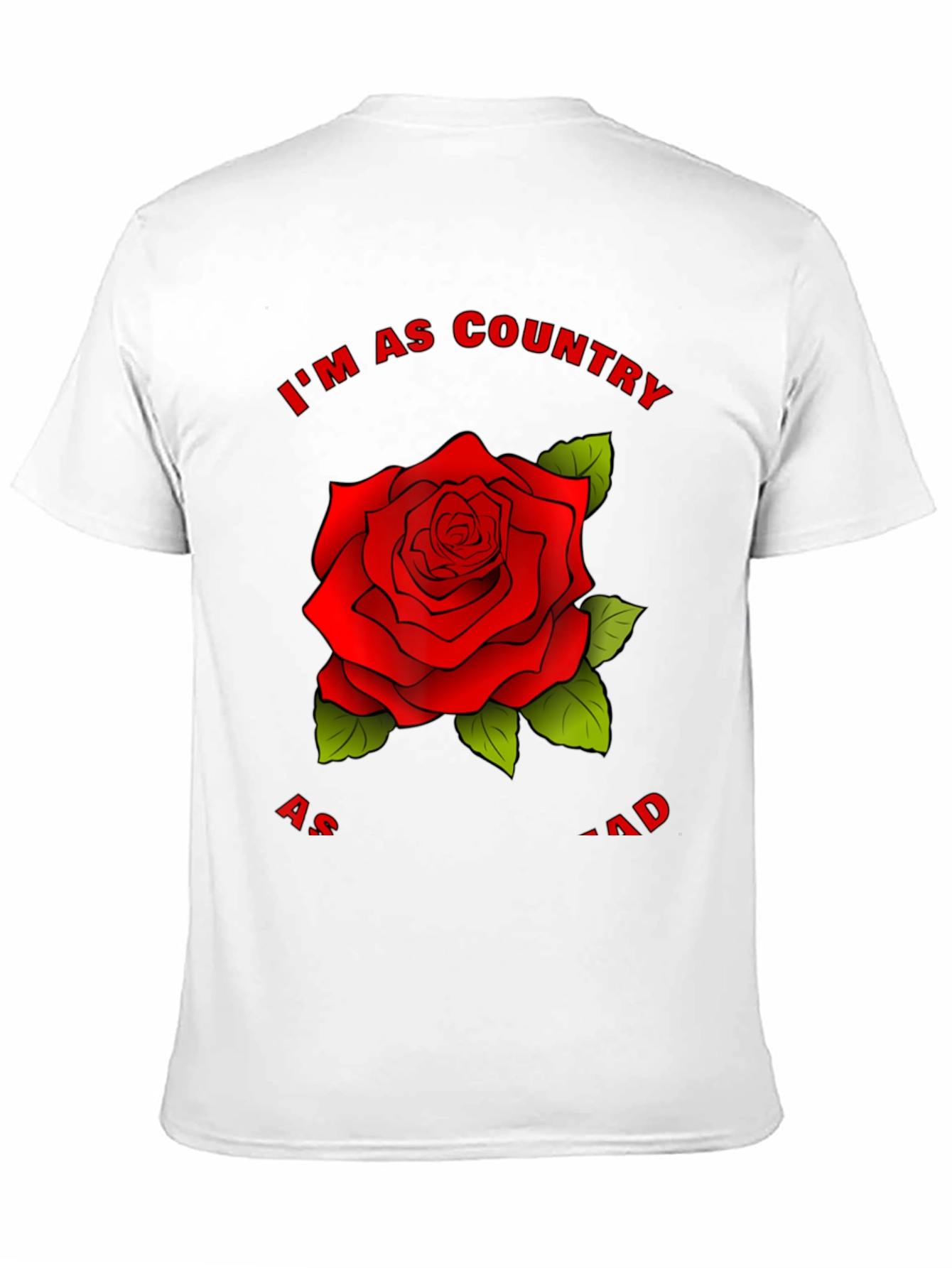 Country Rose Graphic Tee - Stylish Black T-Shirt