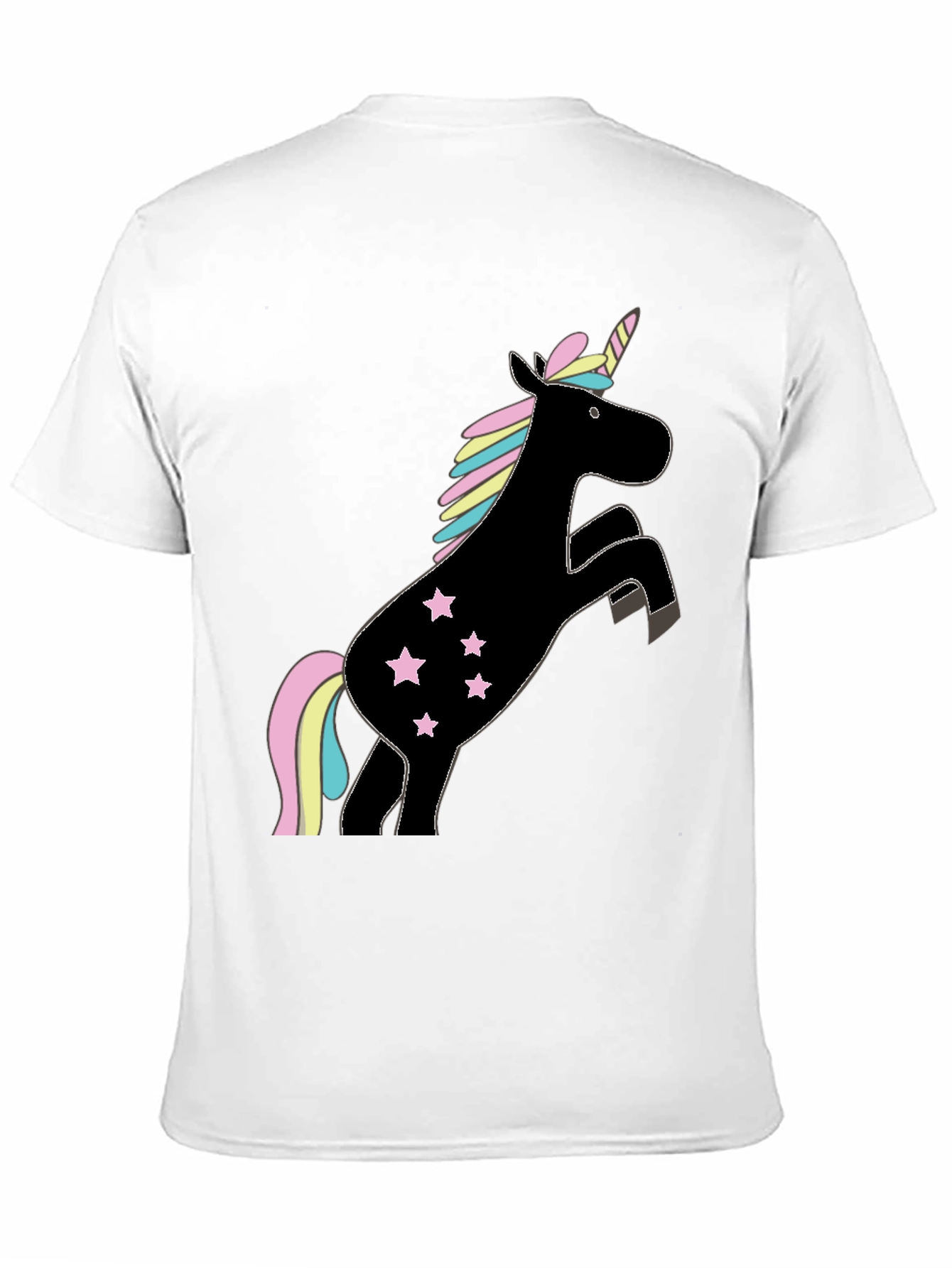 Unicorn Stars Black T-Shirt