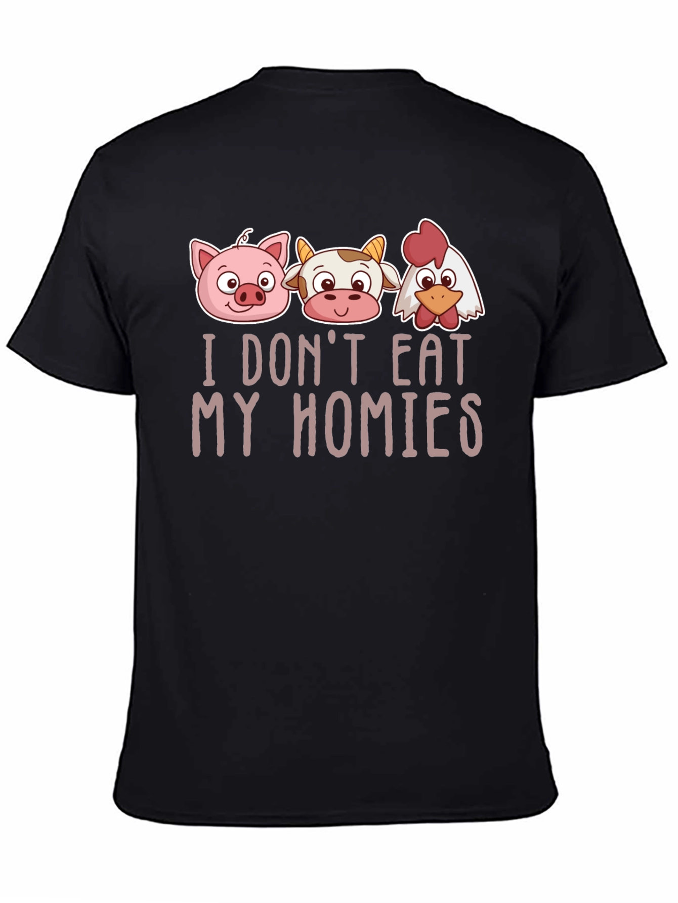 Vegan Graphic Tee - I Dont Eat My Homies