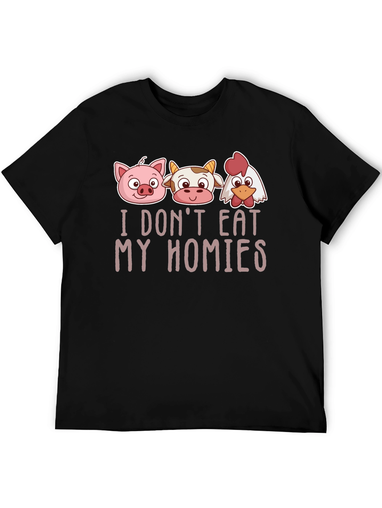 Vegan Graphic Tee - I Dont Eat My Homies