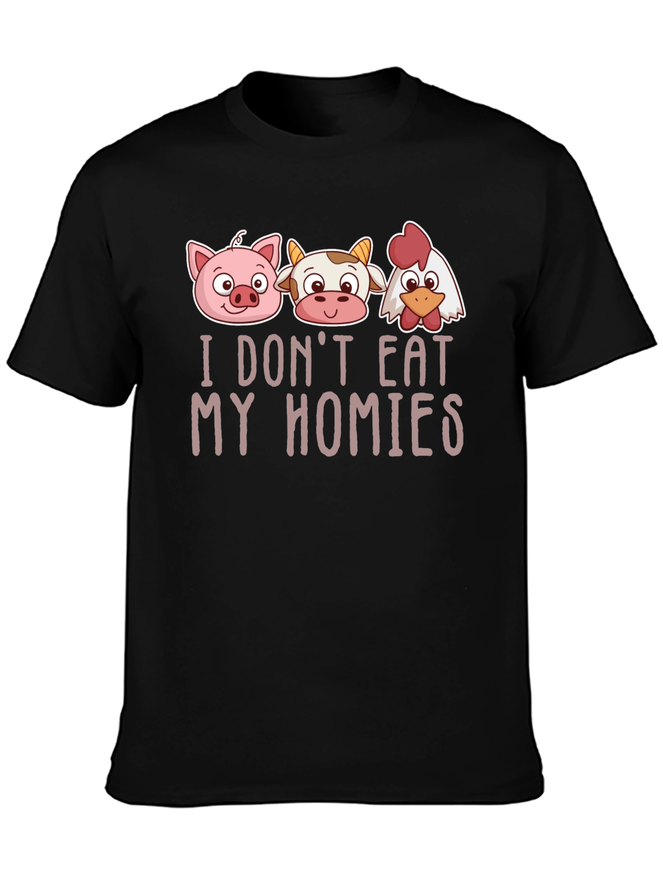 Vegan Graphic Tee - I Dont Eat My Homies