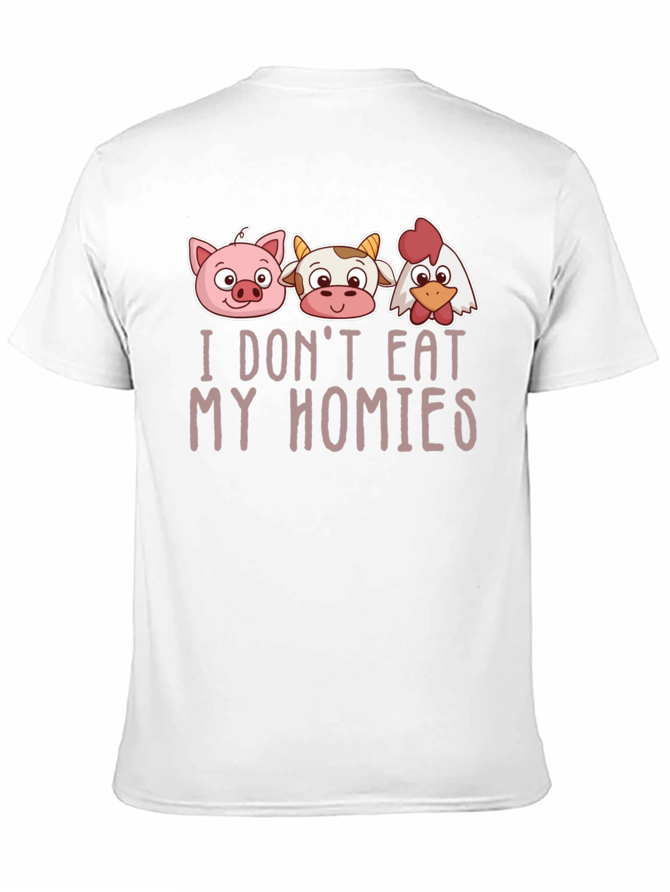 Vegan Graphic Tee - I Dont Eat My Homies