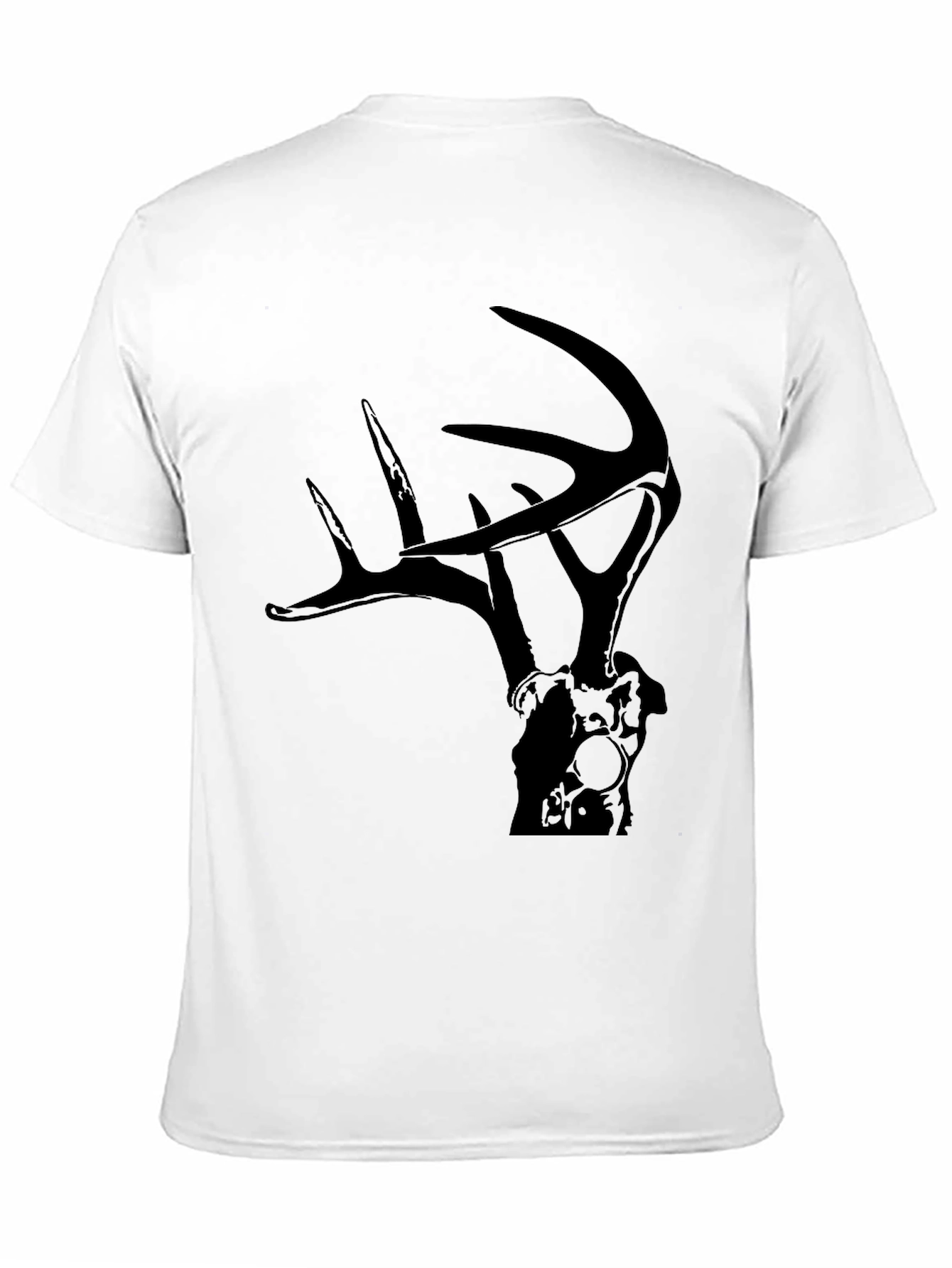 Deer Antler Graphic Tee - Black