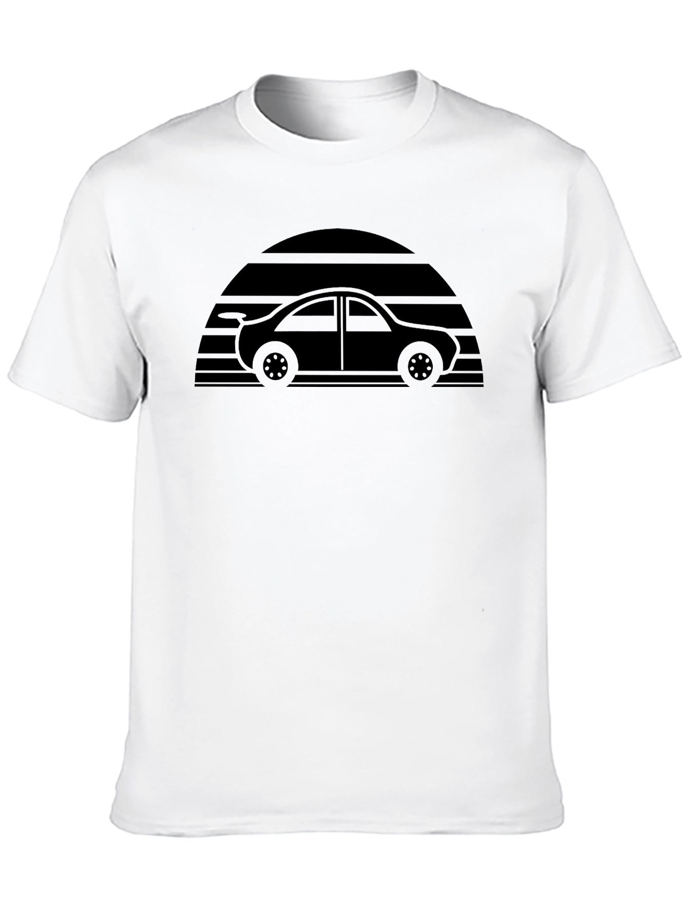 Retro Car T-Shirt - Sunset Design