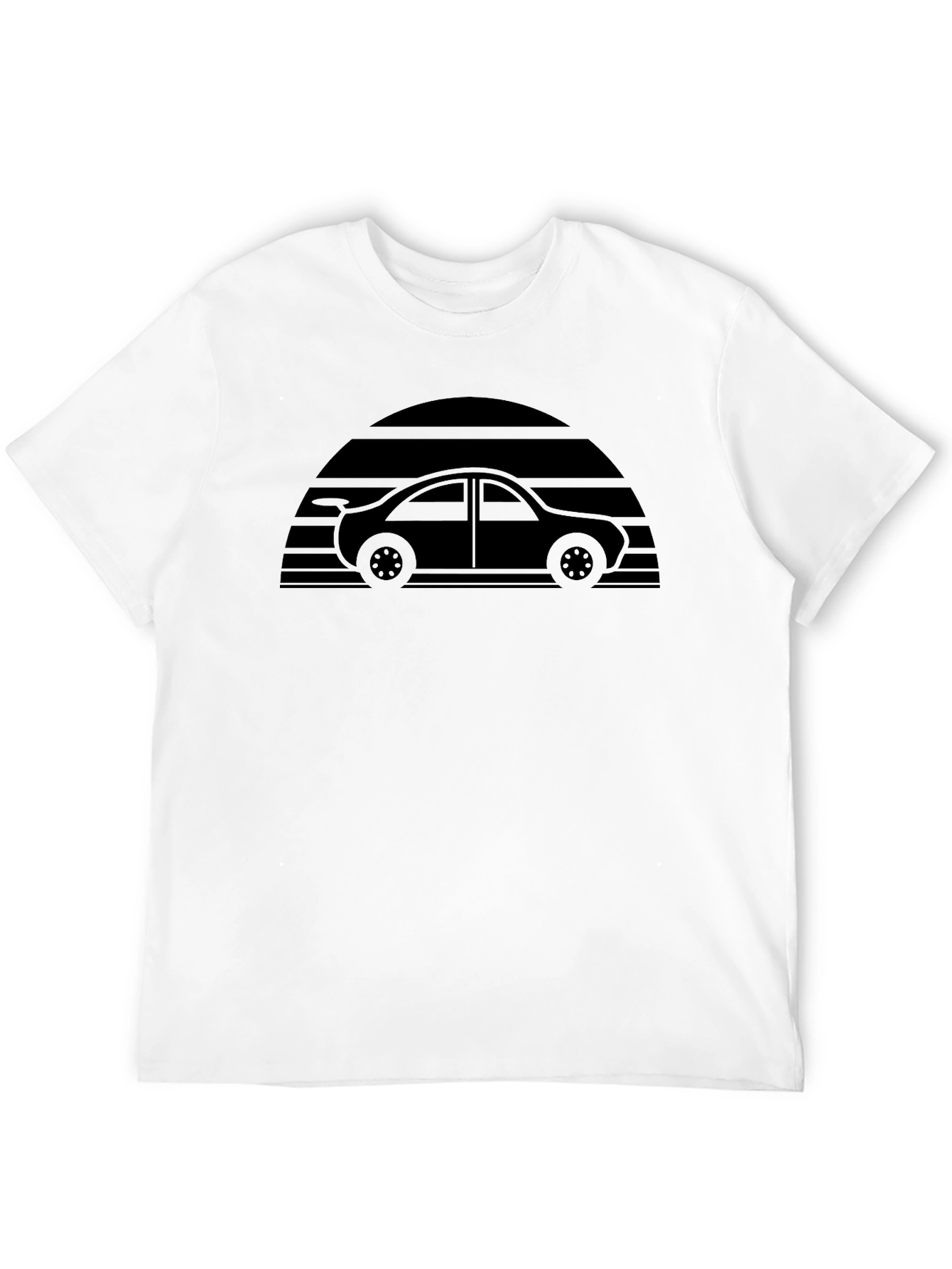Retro Car T-Shirt - Sunset Design