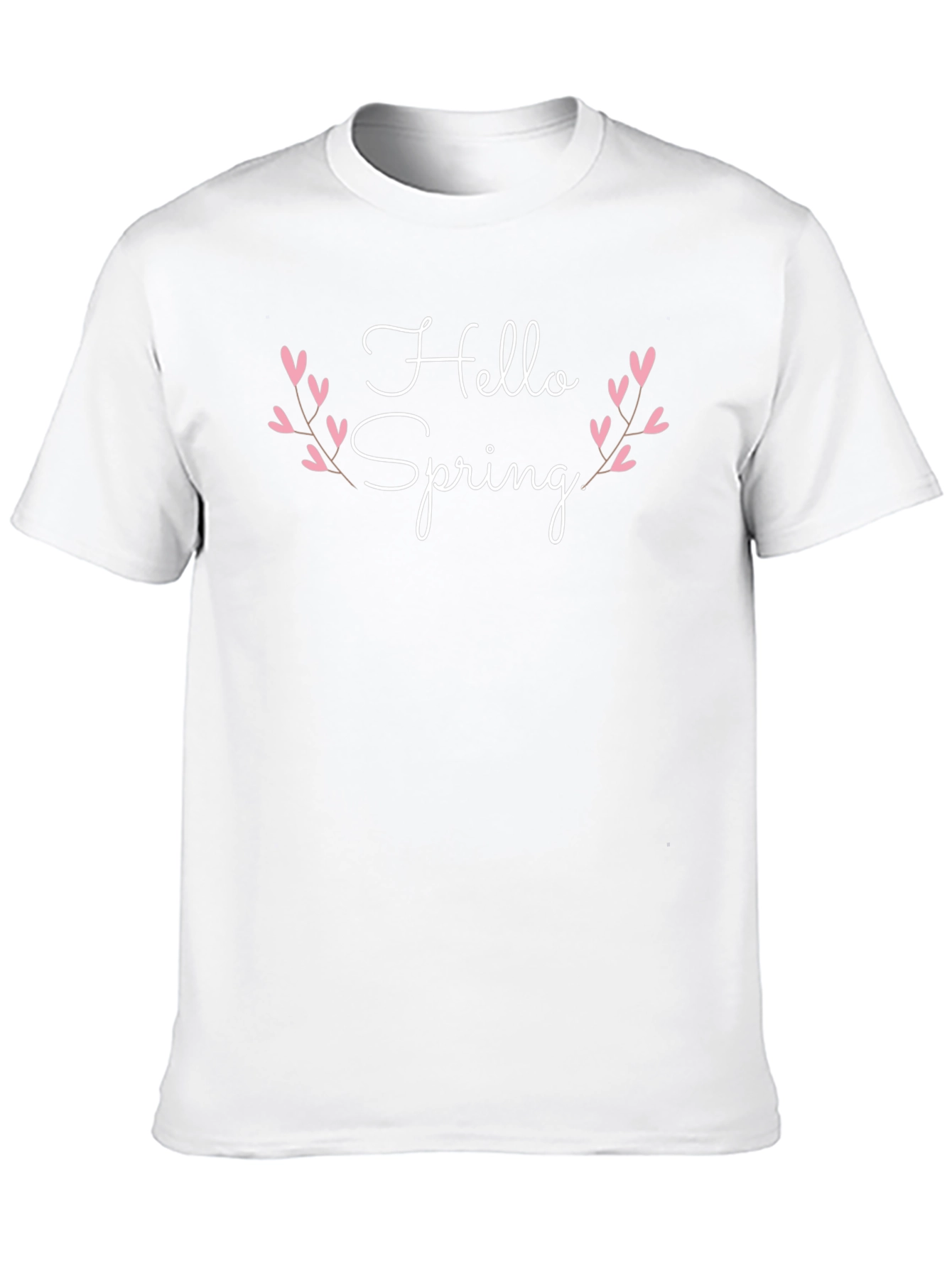 Hello Spring Black T-Shirt