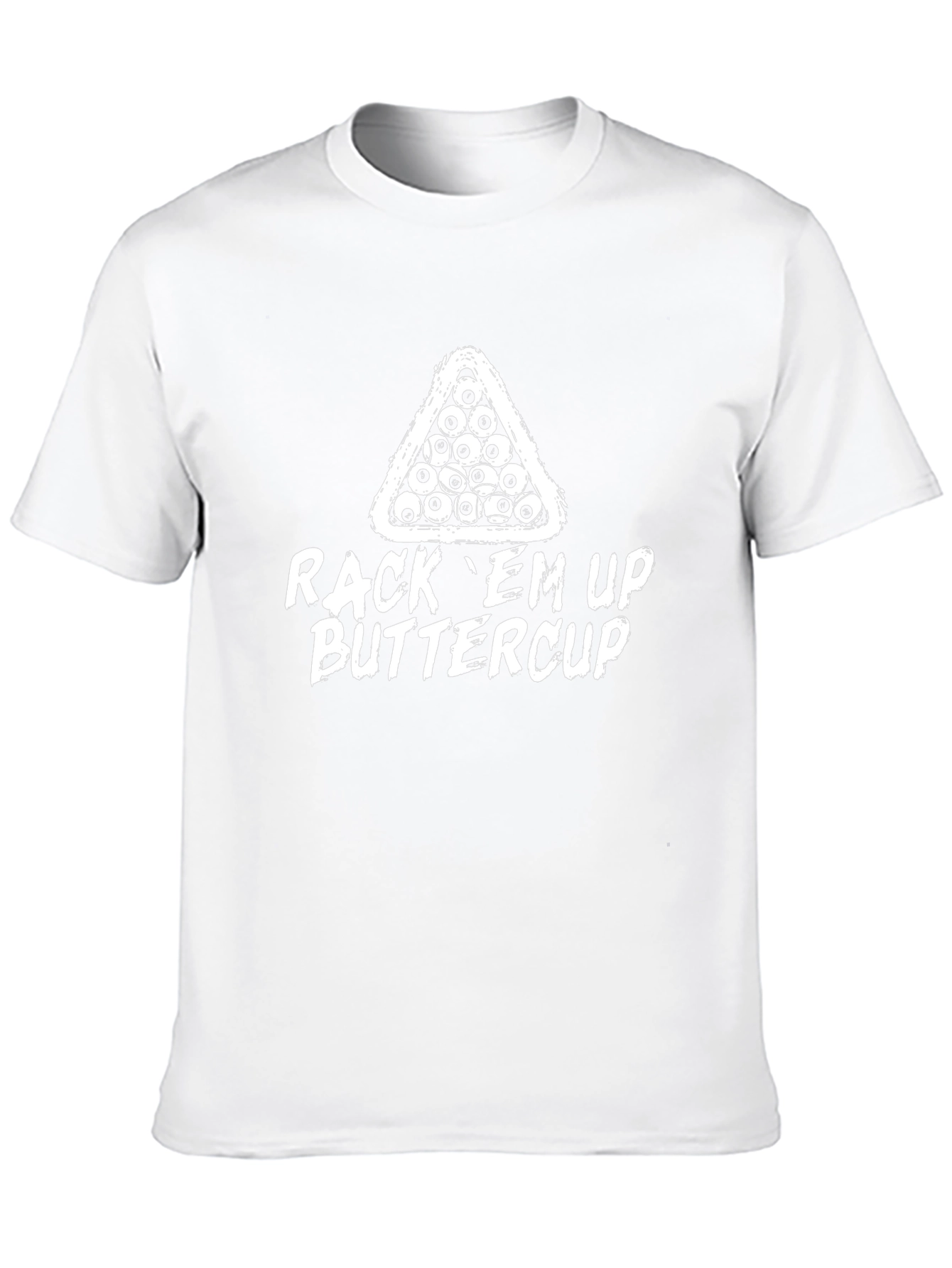 Rack Em Up Buttercup Black T-Shirt - Billiards