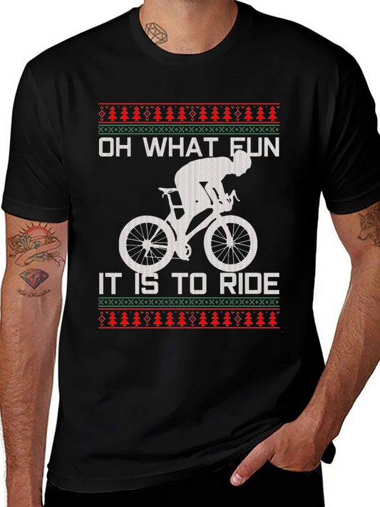 Funny Cycling Christmas T-Shirt