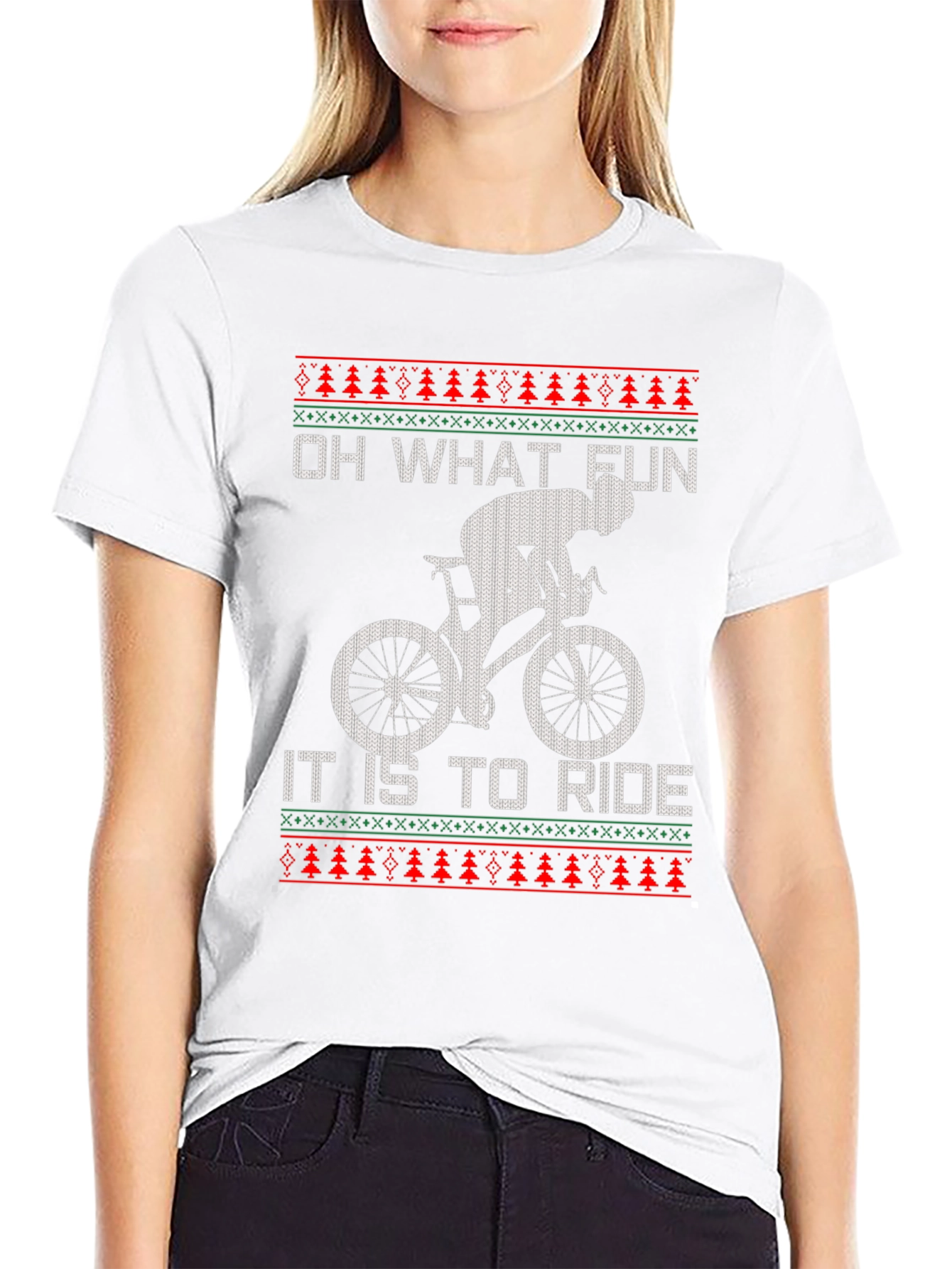 Funny Cycling Christmas T-Shirt