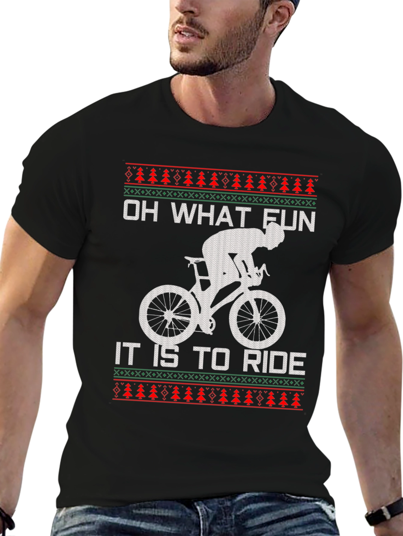 Funny Cycling Christmas T-Shirt