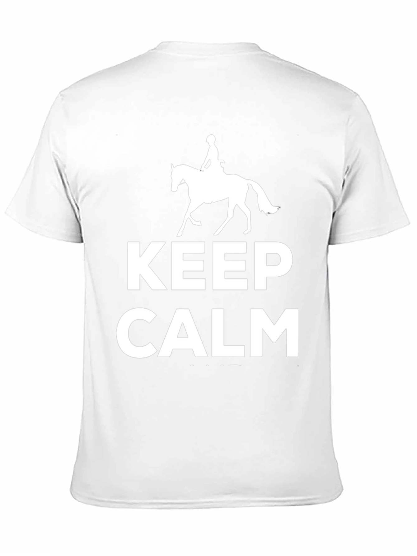Keep Calm Horse Riding T-Shirt - Black