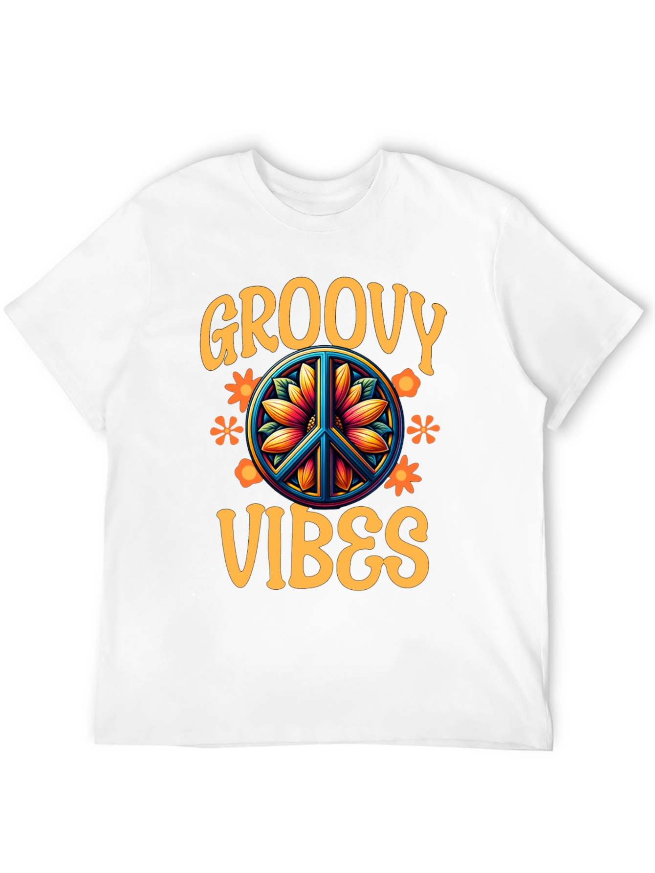 Groovy Vibes Graphic Tee - Retro Style