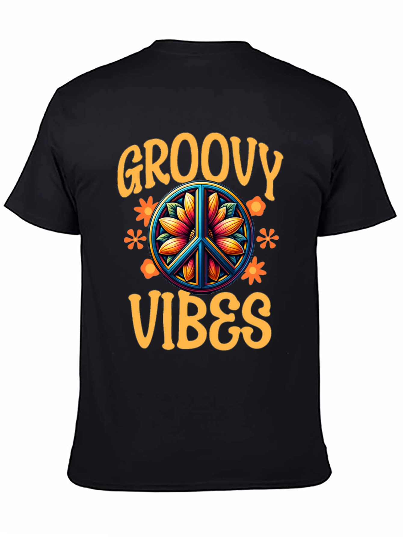 Groovy Vibes Graphic Tee - Retro Style