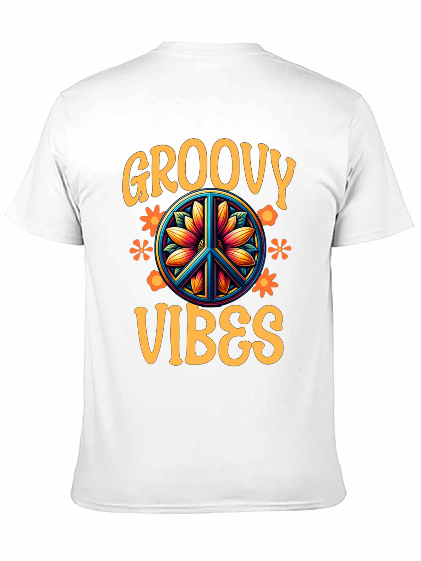 Groovy Vibes Graphic Tee - Retro Style
