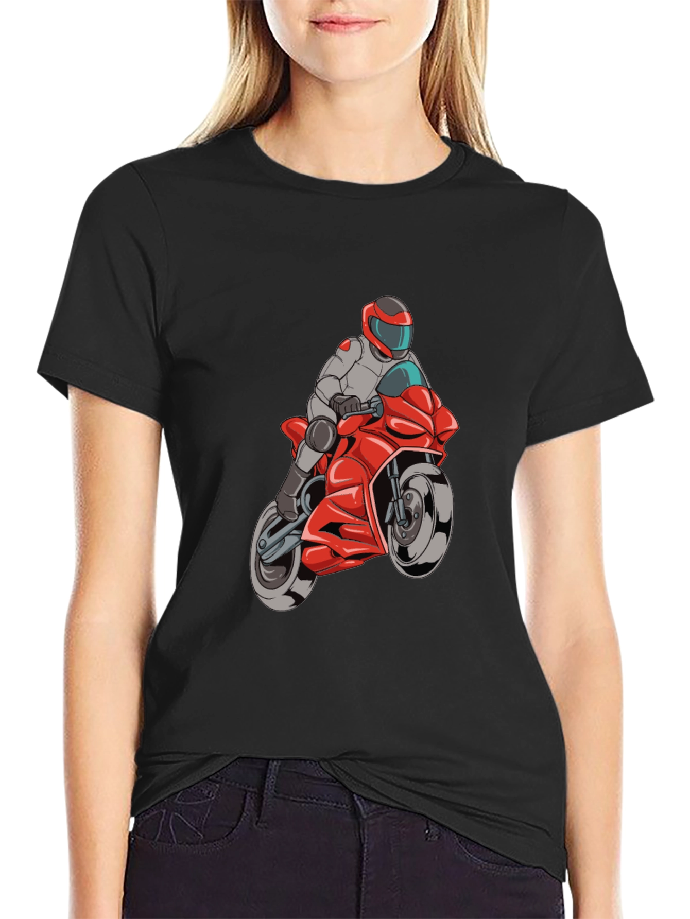 Motorcycle Rider Graphic T-Shirt