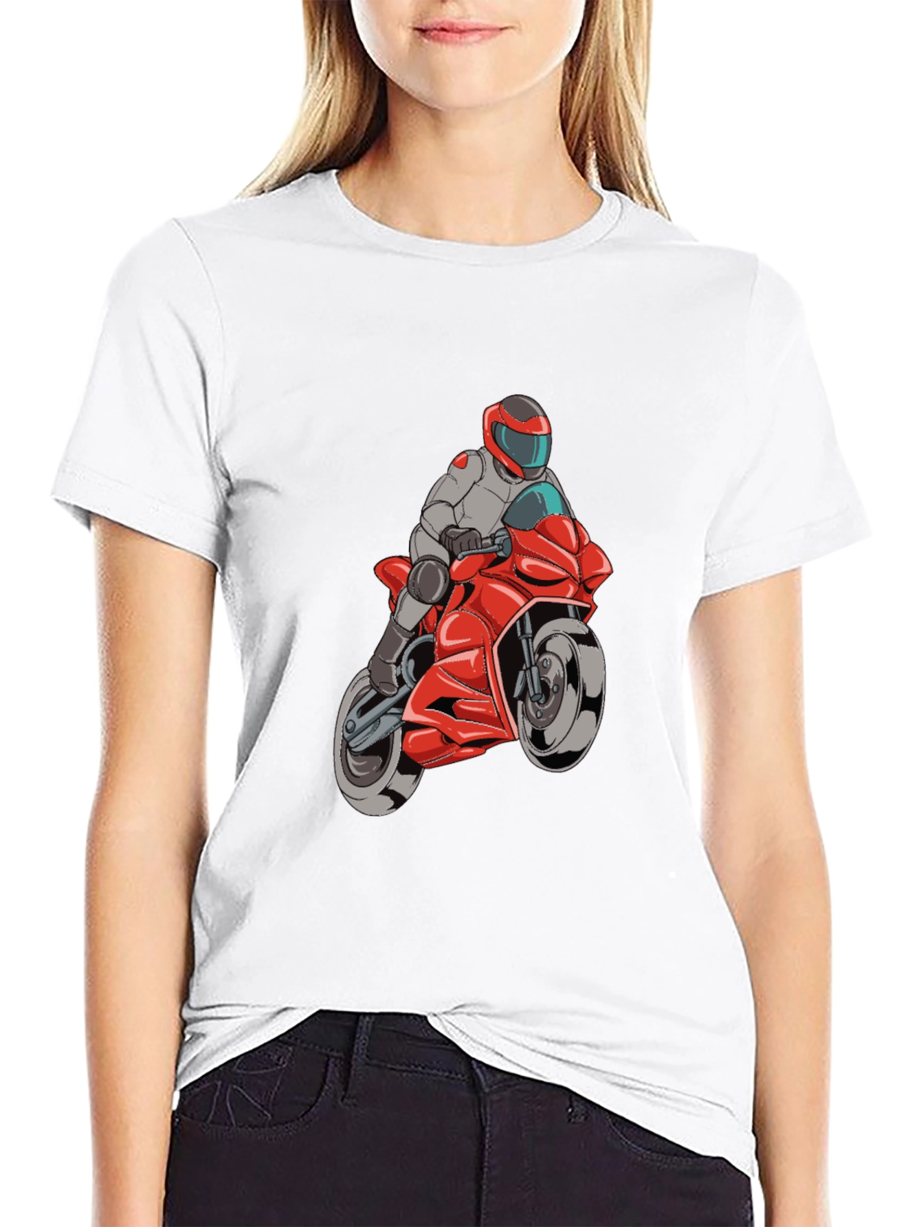 Motorcycle Rider Graphic T-Shirt