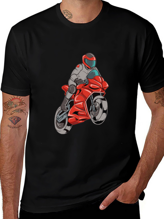 Motorcycle Rider Graphic T-Shirt