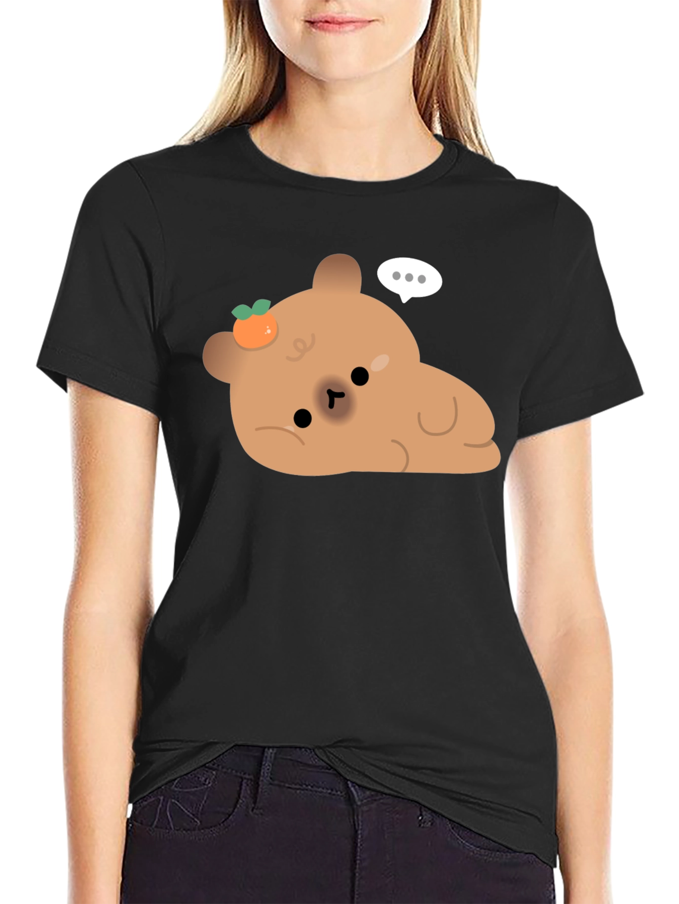 Cute Bear with Tangerine T-Shirt