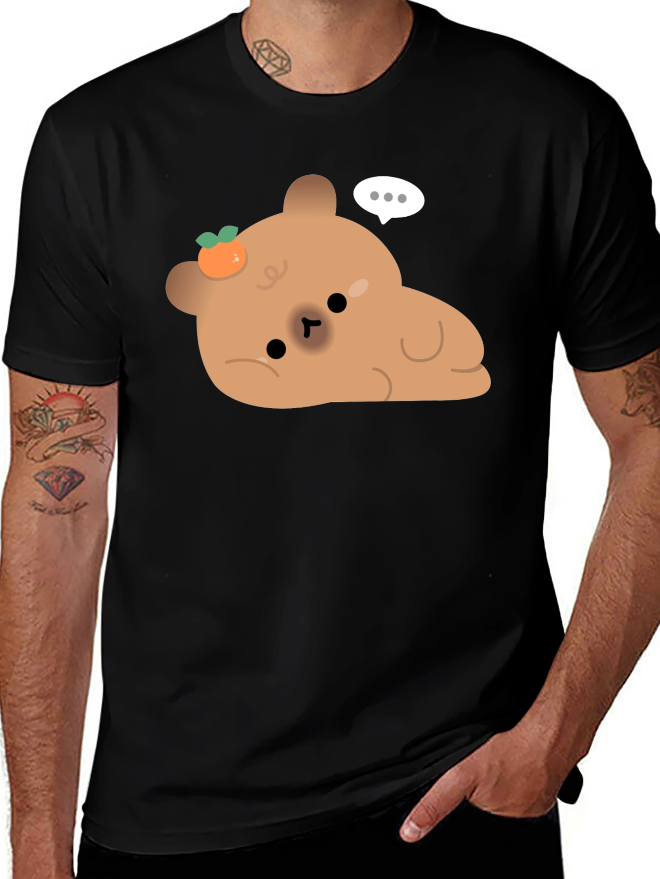 Cute Bear with Tangerine T-Shirt