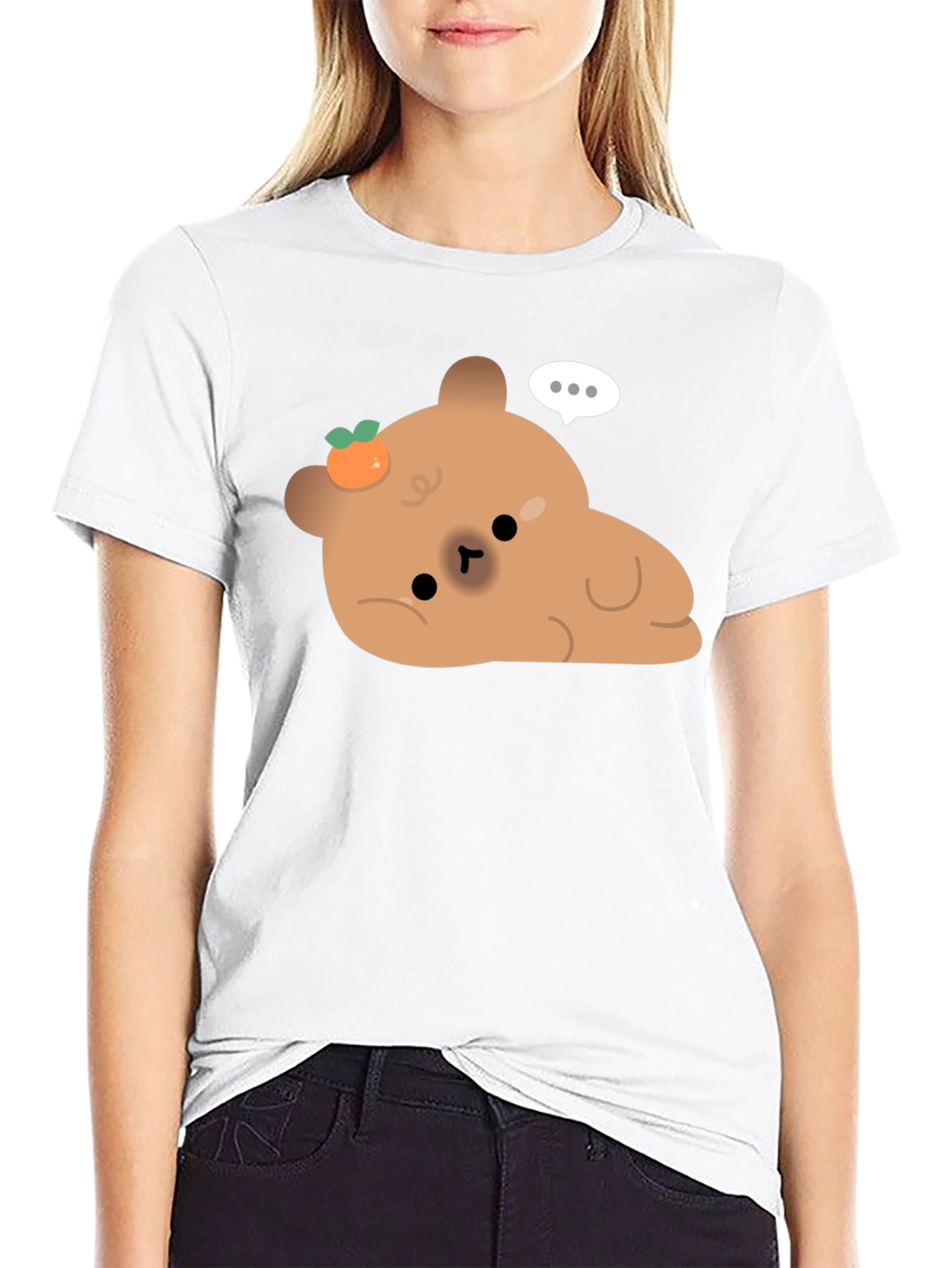 Cute Bear with Tangerine T-Shirt