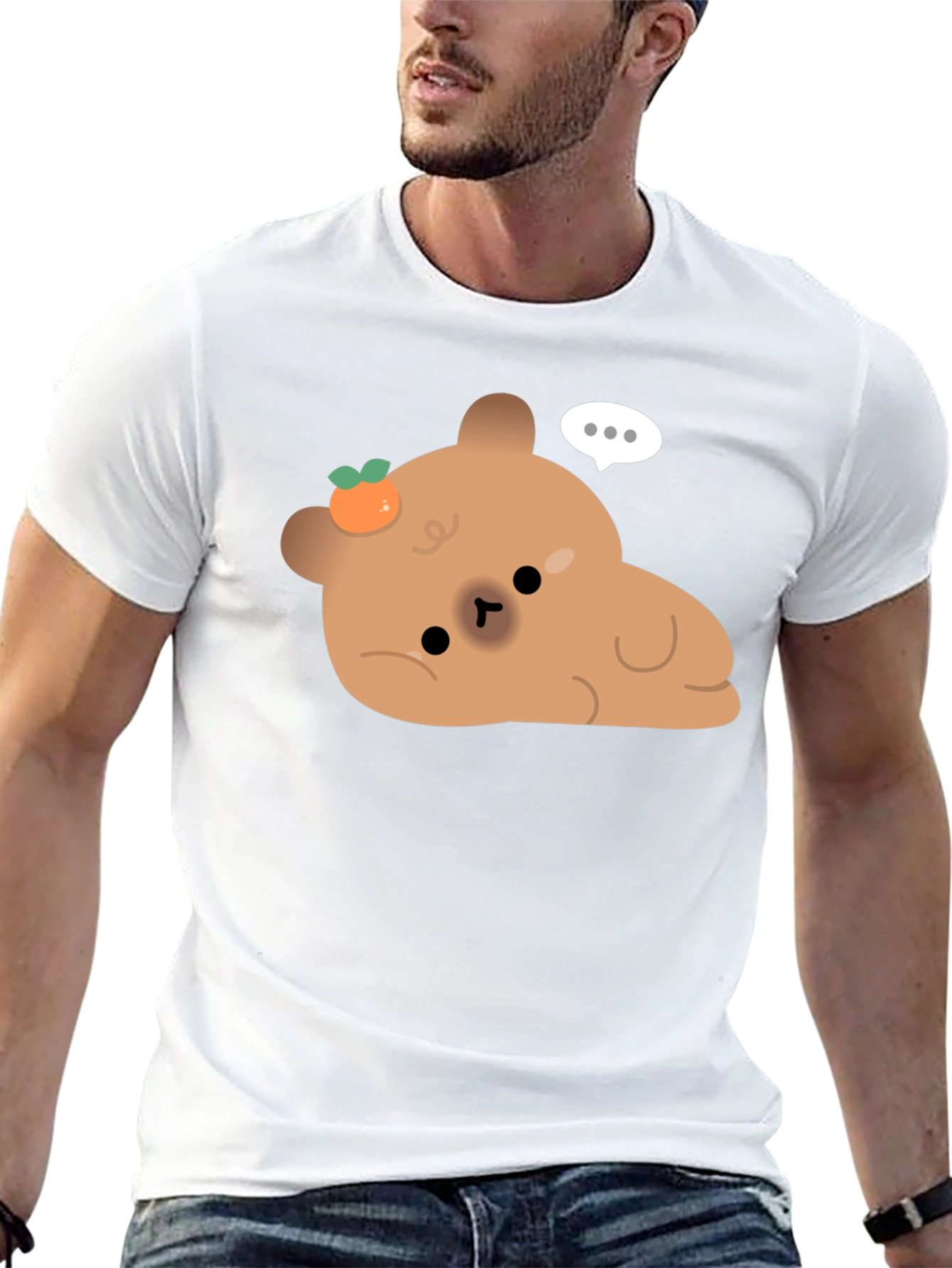 Cute Bear with Tangerine T-Shirt