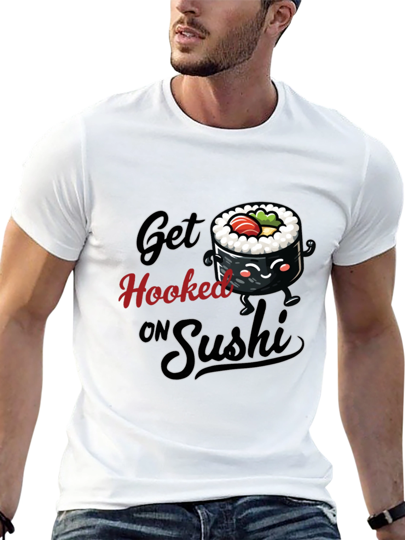 Get Hooked on Sushi Graphic Tee